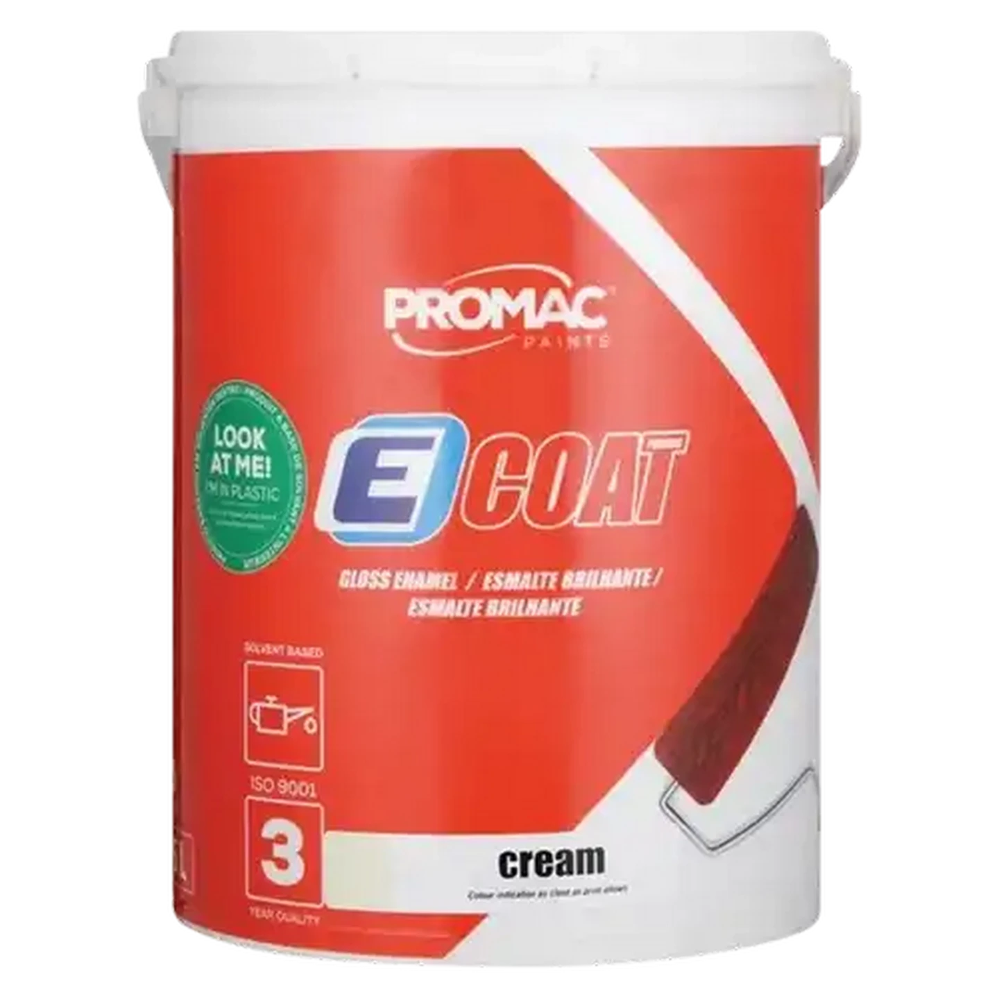 Image of Promac Paints ECoat Gloss Enamel Cream Paint 5L