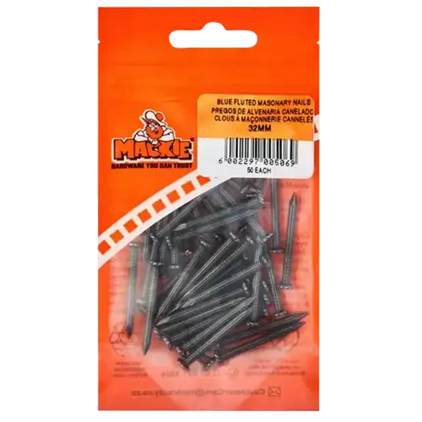 Image of Mackie Fluted Masonry Nail 32mm 50-Pack