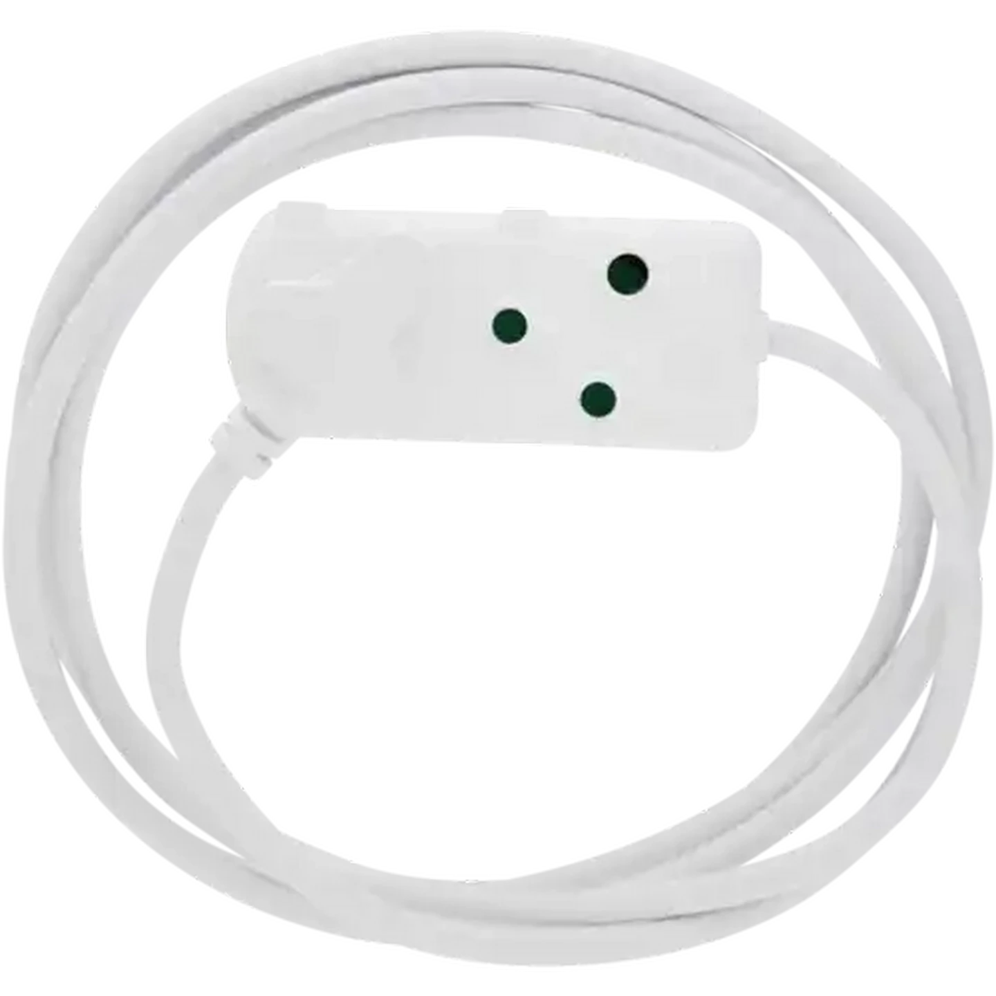 Image of SCE White Heavy Duty 2 Way Extension Cord 3m