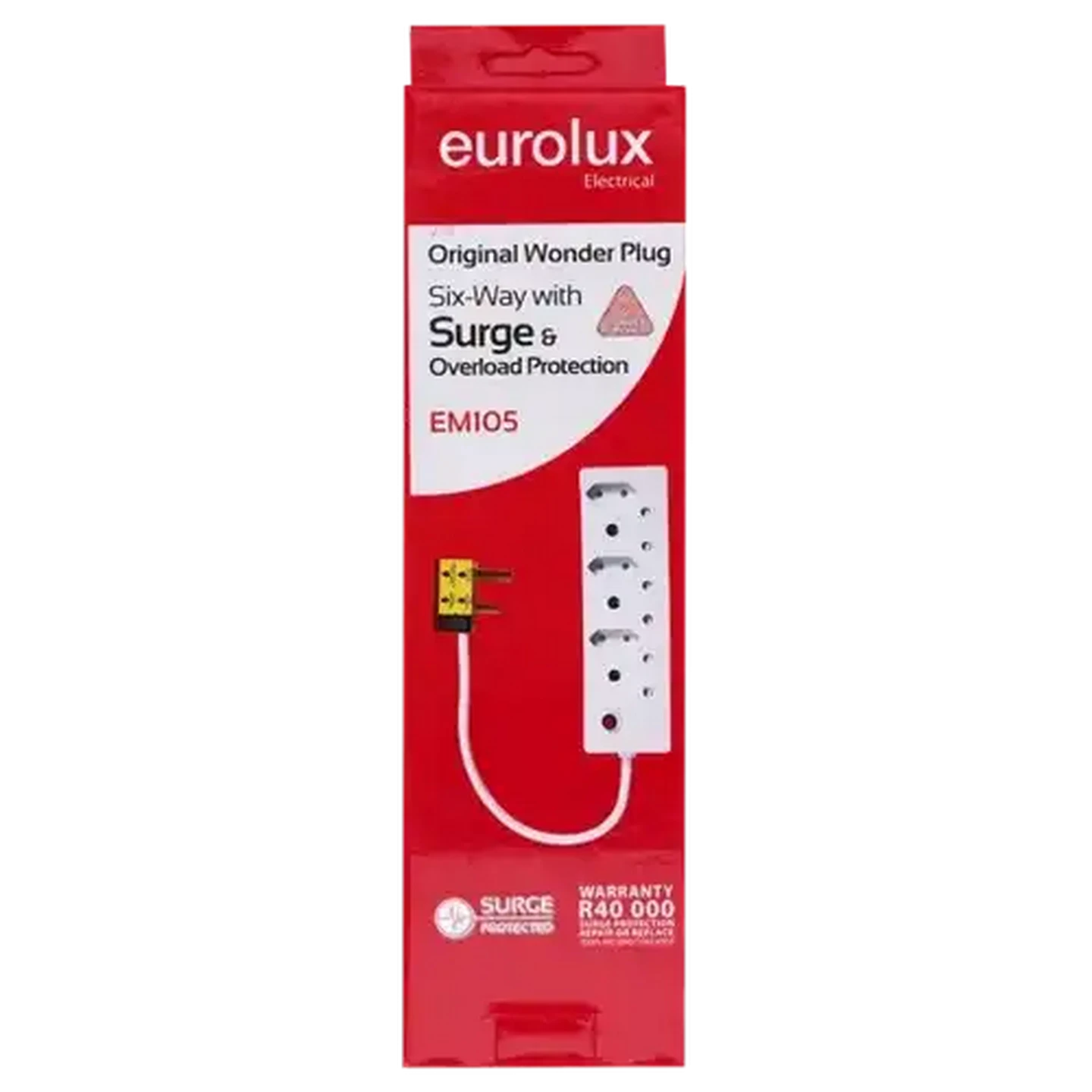 Image of Eurolux 6-Way Surge Multiplug