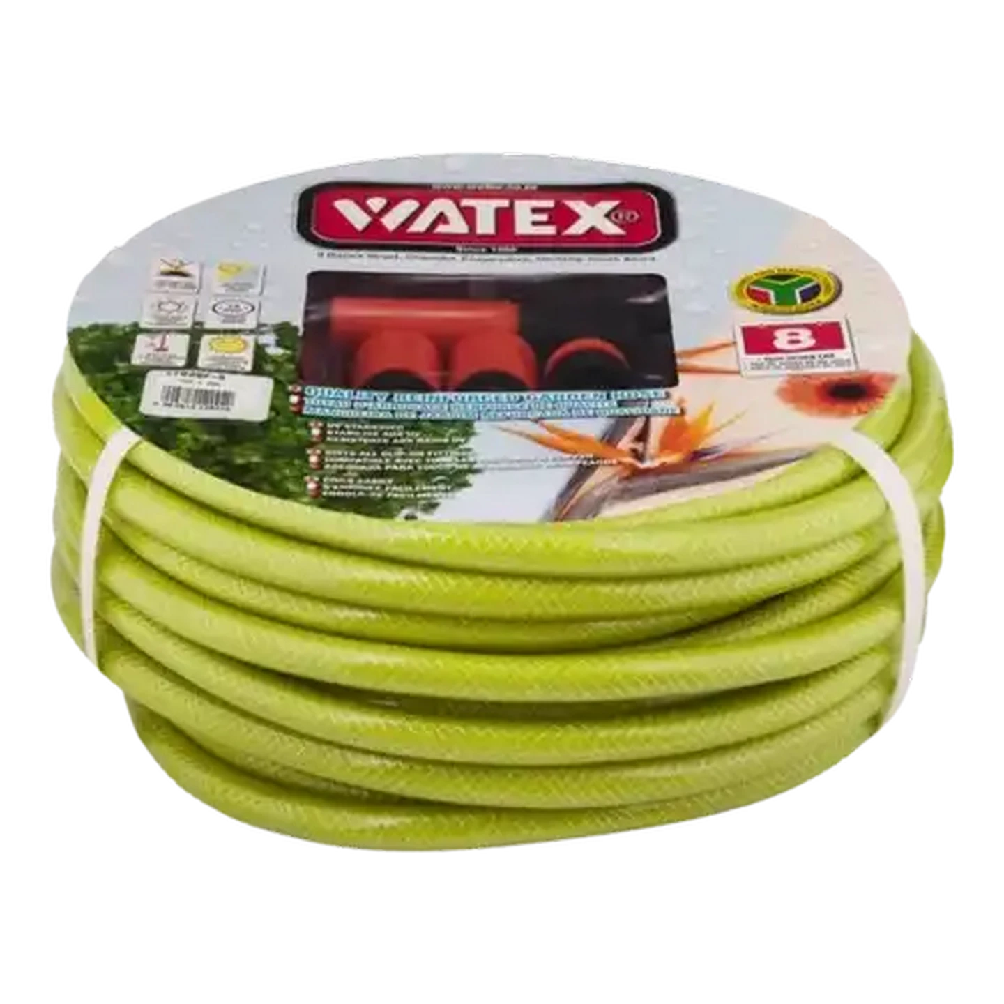 Image of Watex Green Garden Hose & Fittings Set 6 Piece