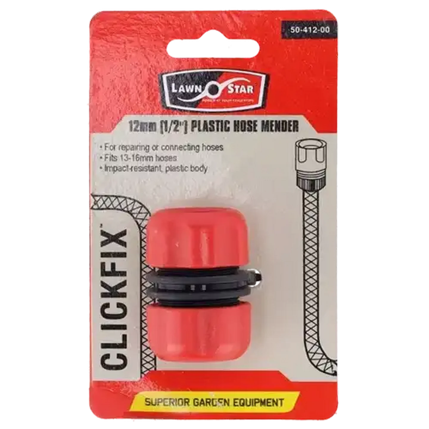 Image of Lawn Star Repair Hose Connector 12mm