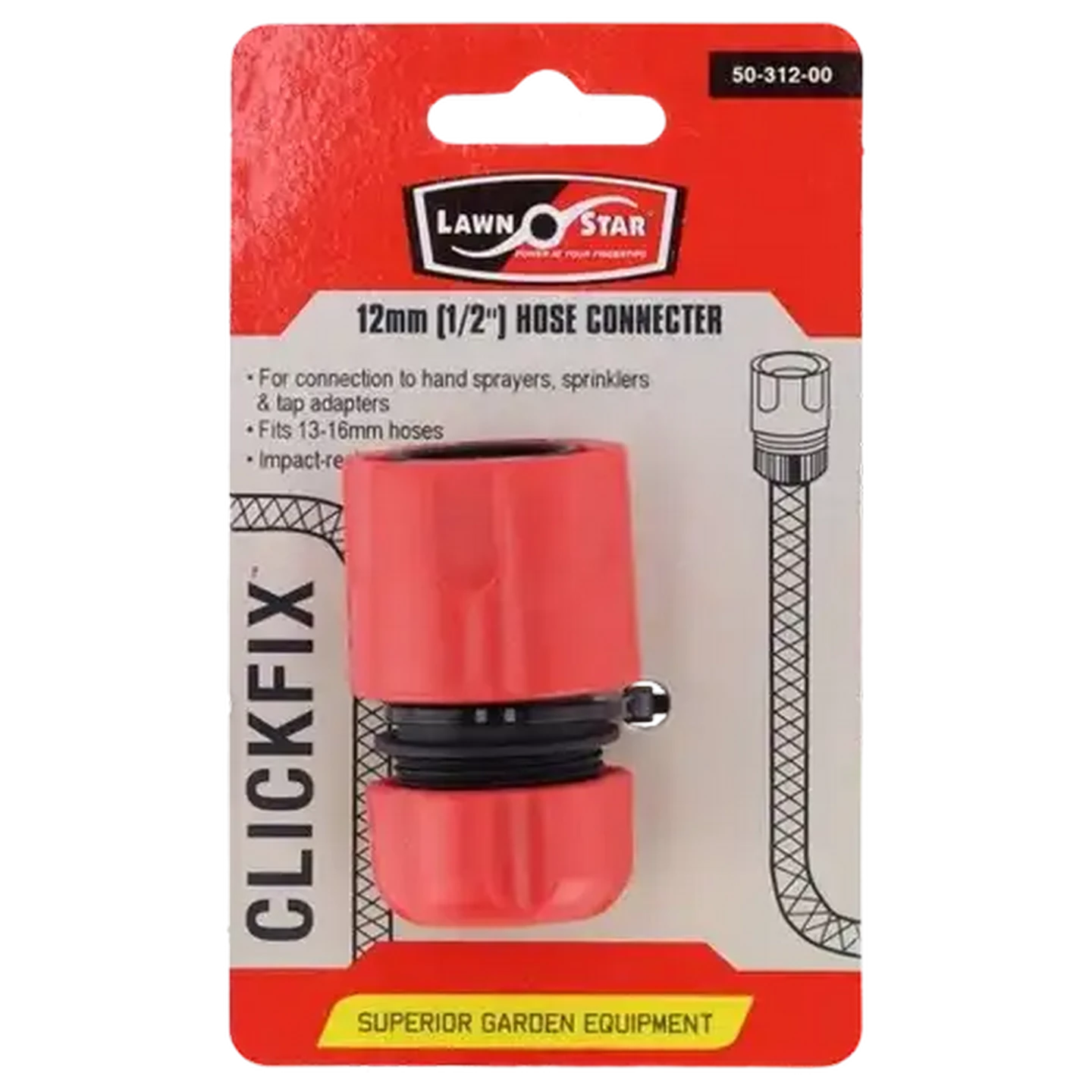 Image of Lawn Star Hose Connector 12mm