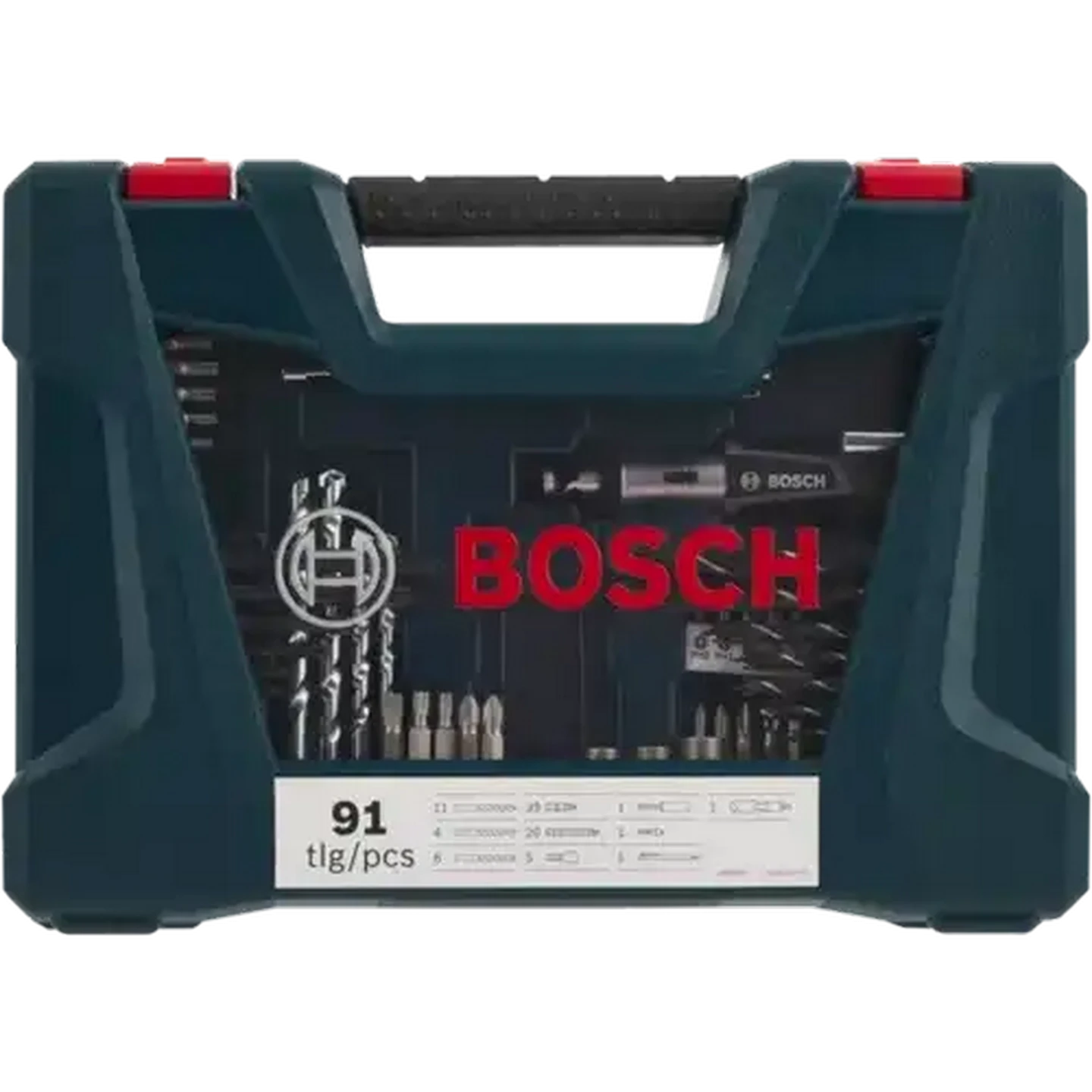 Image of Bosch DIY Metal Screwdriver & Drill Bit Set 91-Piece