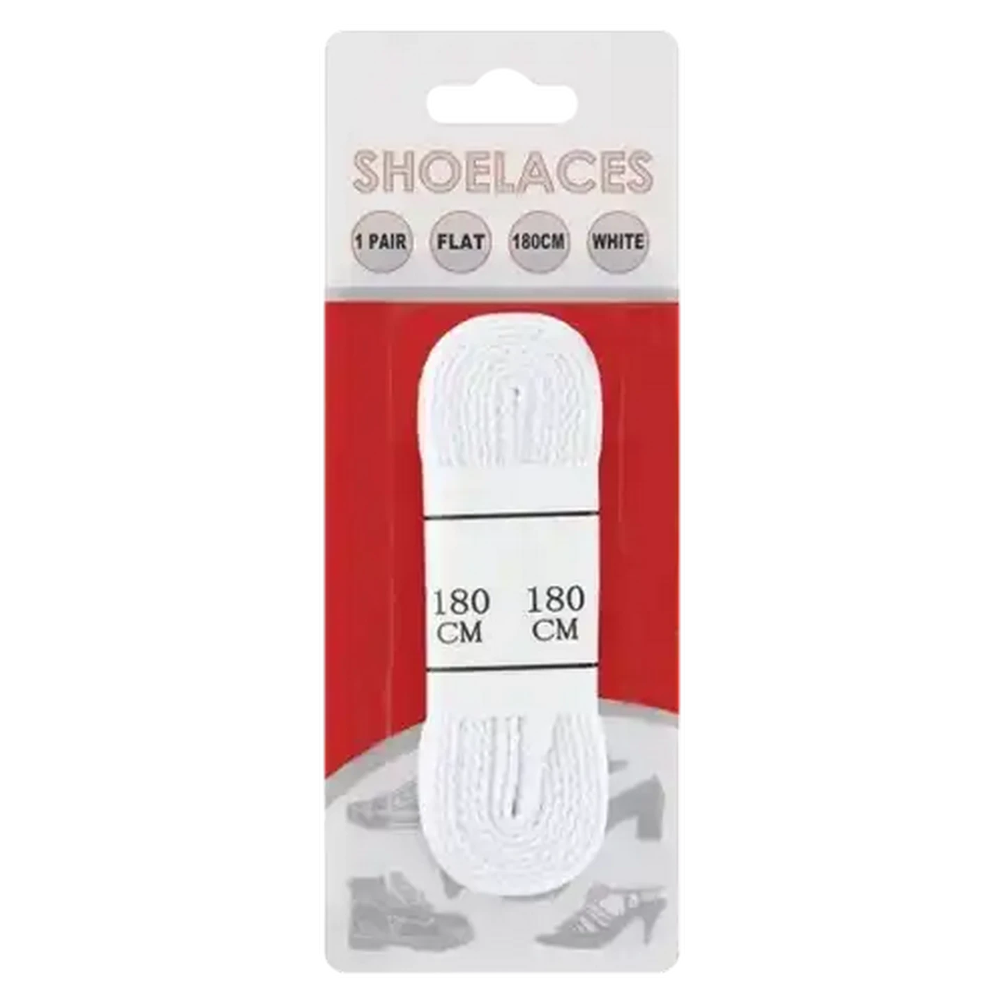 Image of Flat White Shoelaces 180cm