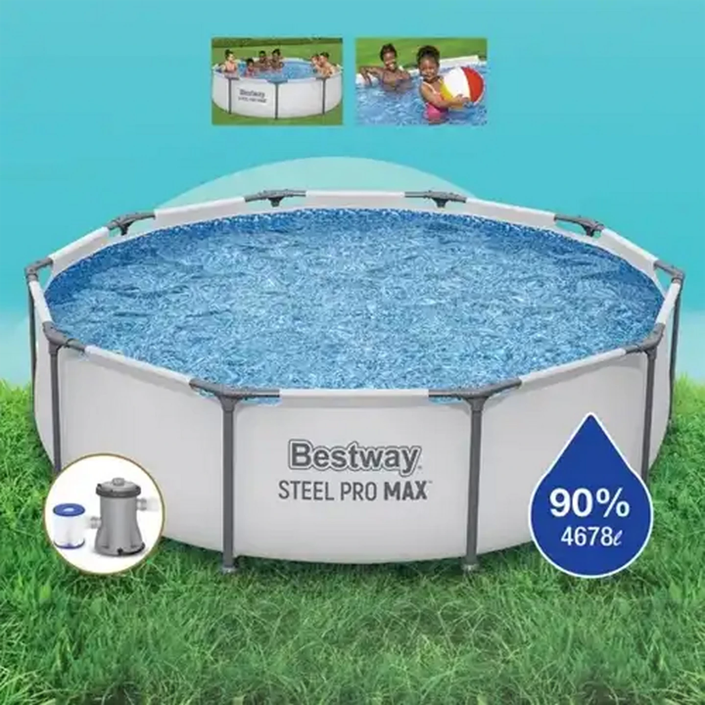 Image of Bestway Steel Pro Max Pool Set 76cm x 3.05m