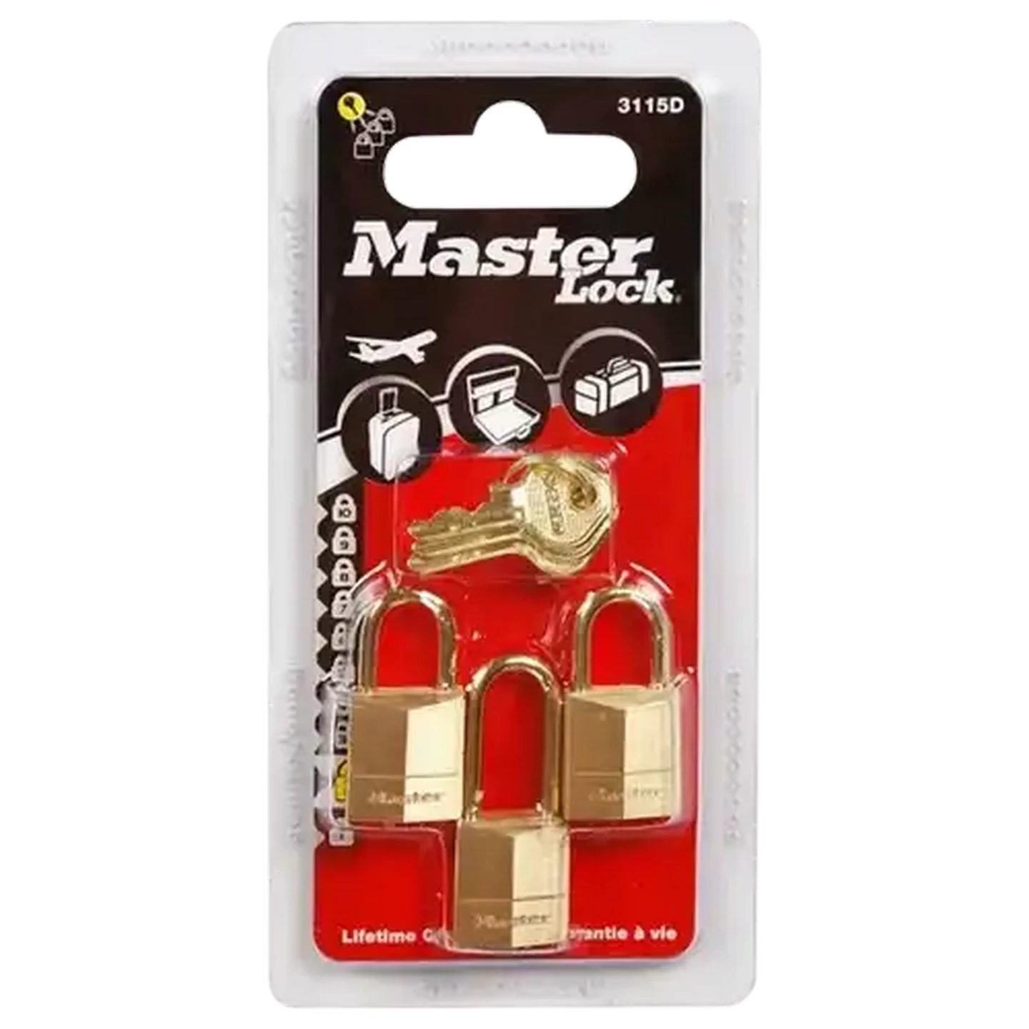 Checkers Sixty60 | Master Lock Brass Keyed Alike Padlock 15mm 3-Pack