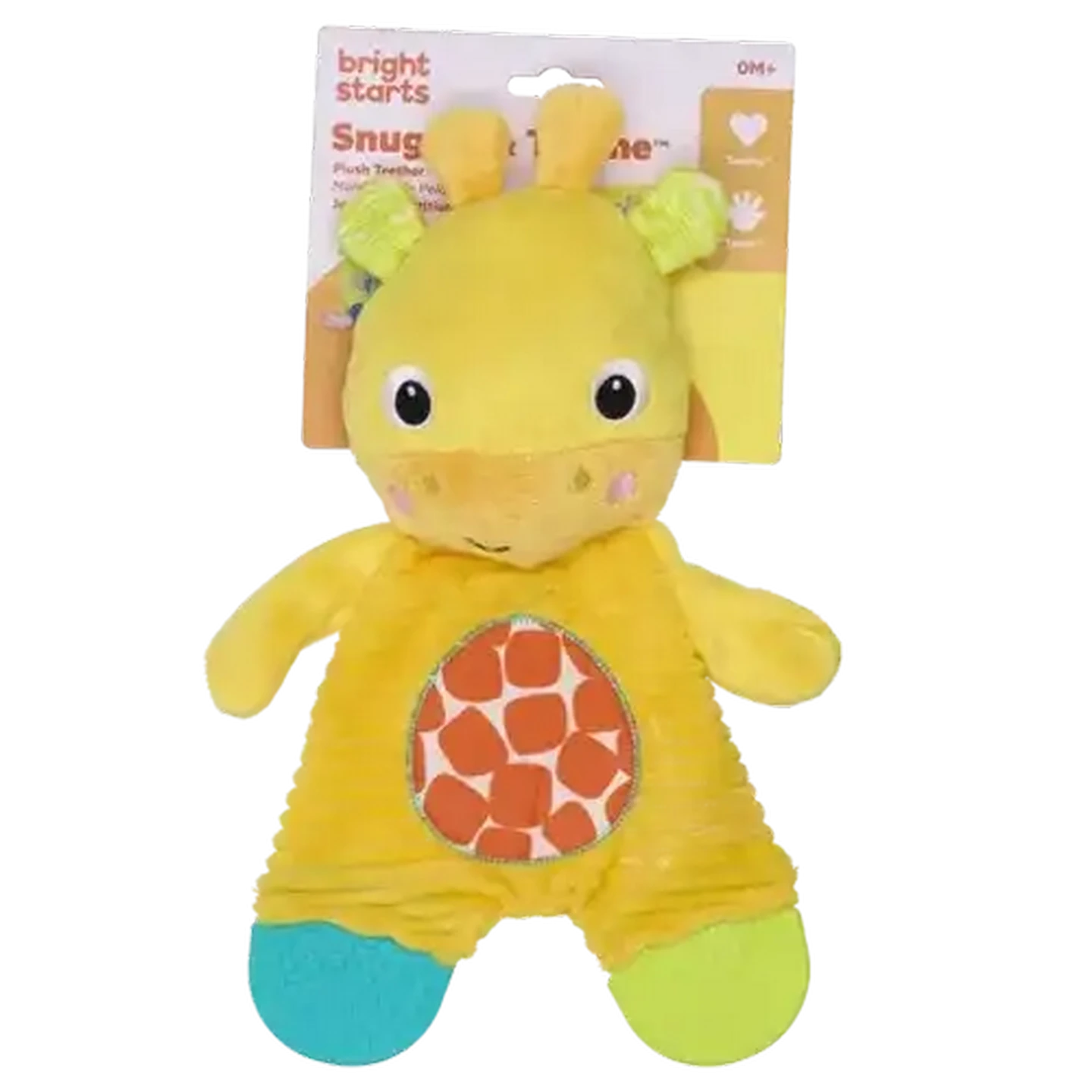 Image of Bright Starts Yellow Giraffe Plush Teether Toy 0 Months+
