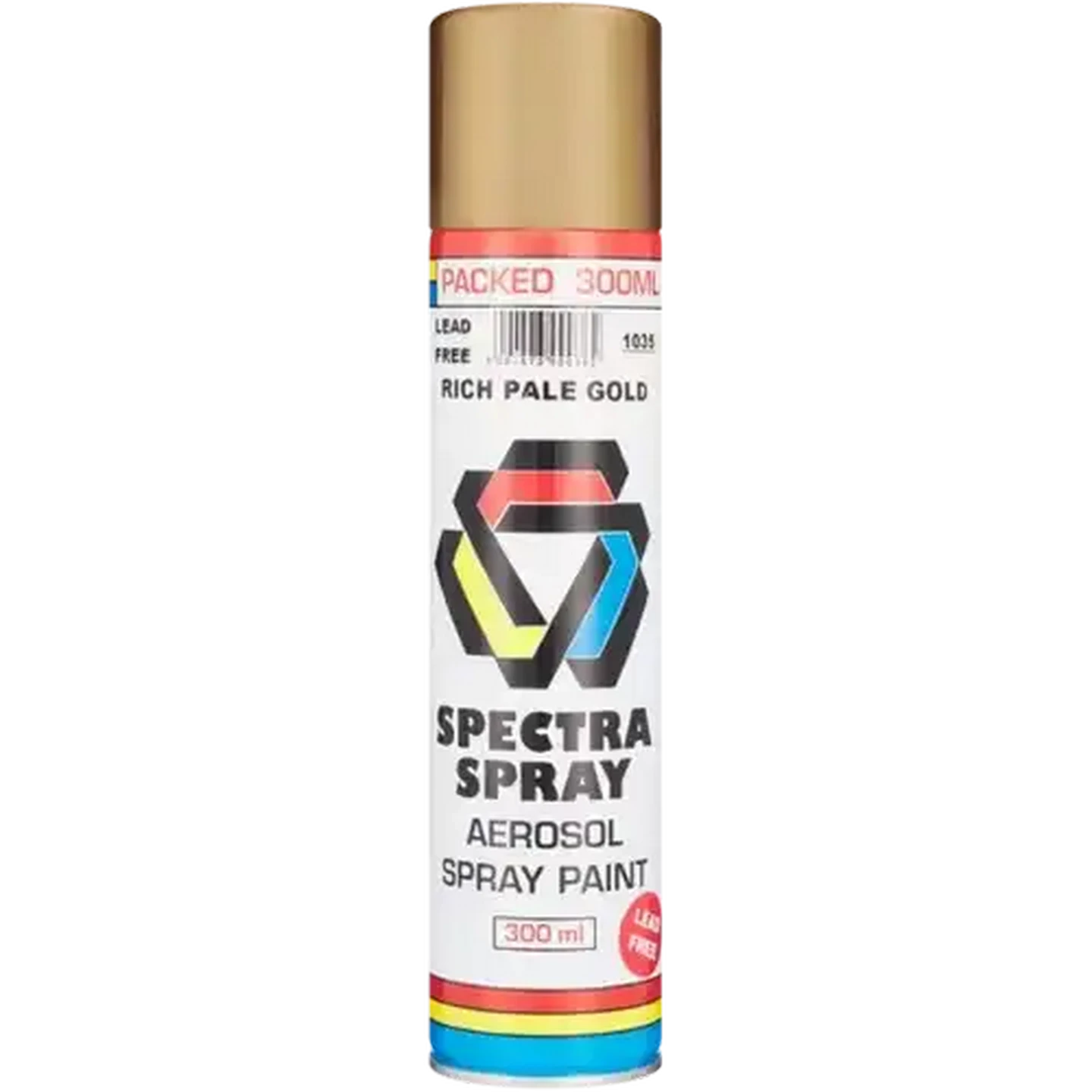 Image of Spectra Aerosol Rich Pale Gold Spray Paint 300ml