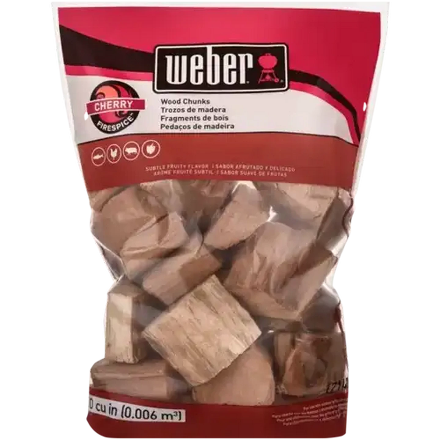 Image of Weber Cherry Wood Chunks 1.8kg