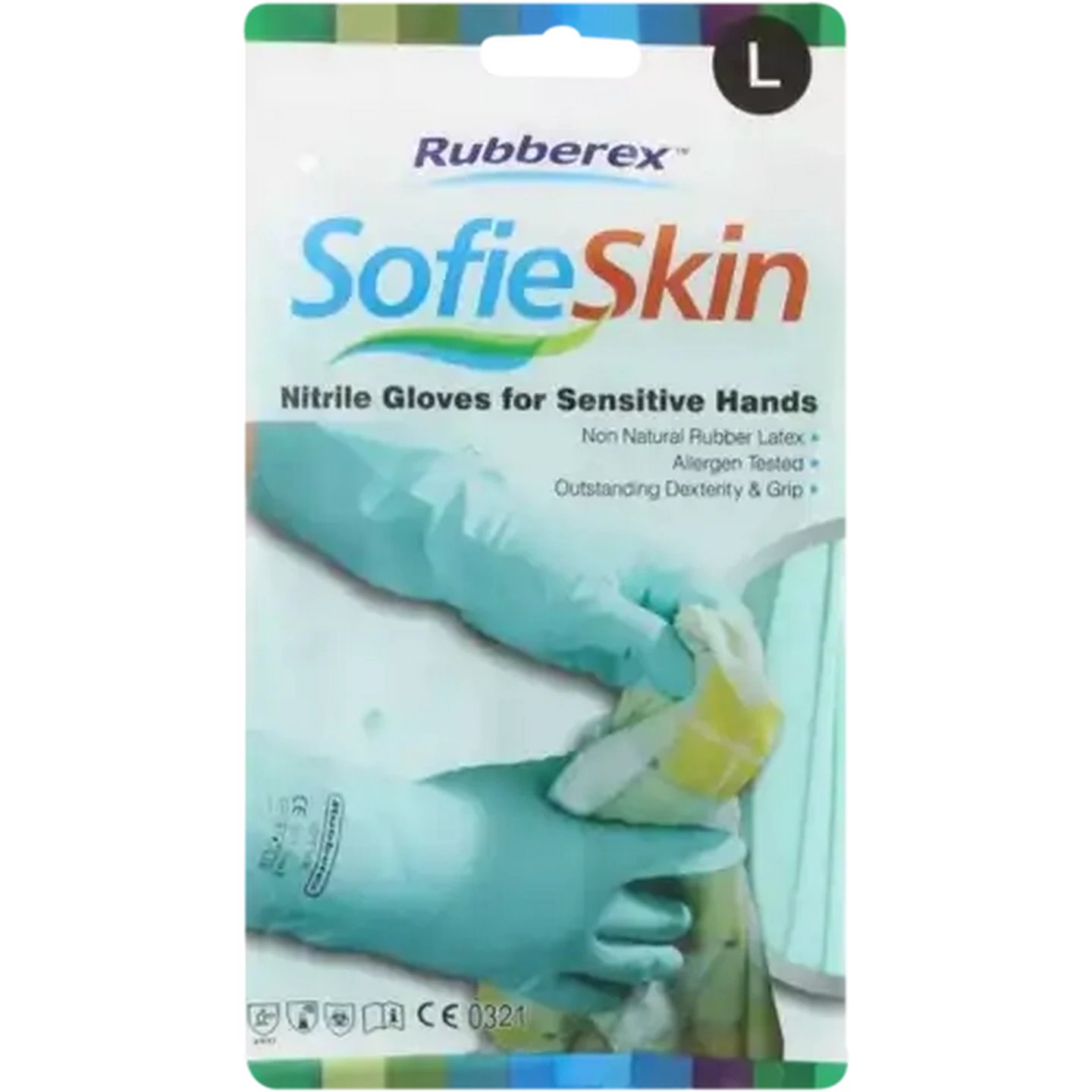 Image of Rubberex Sofie Skin Large Gardening Gloves