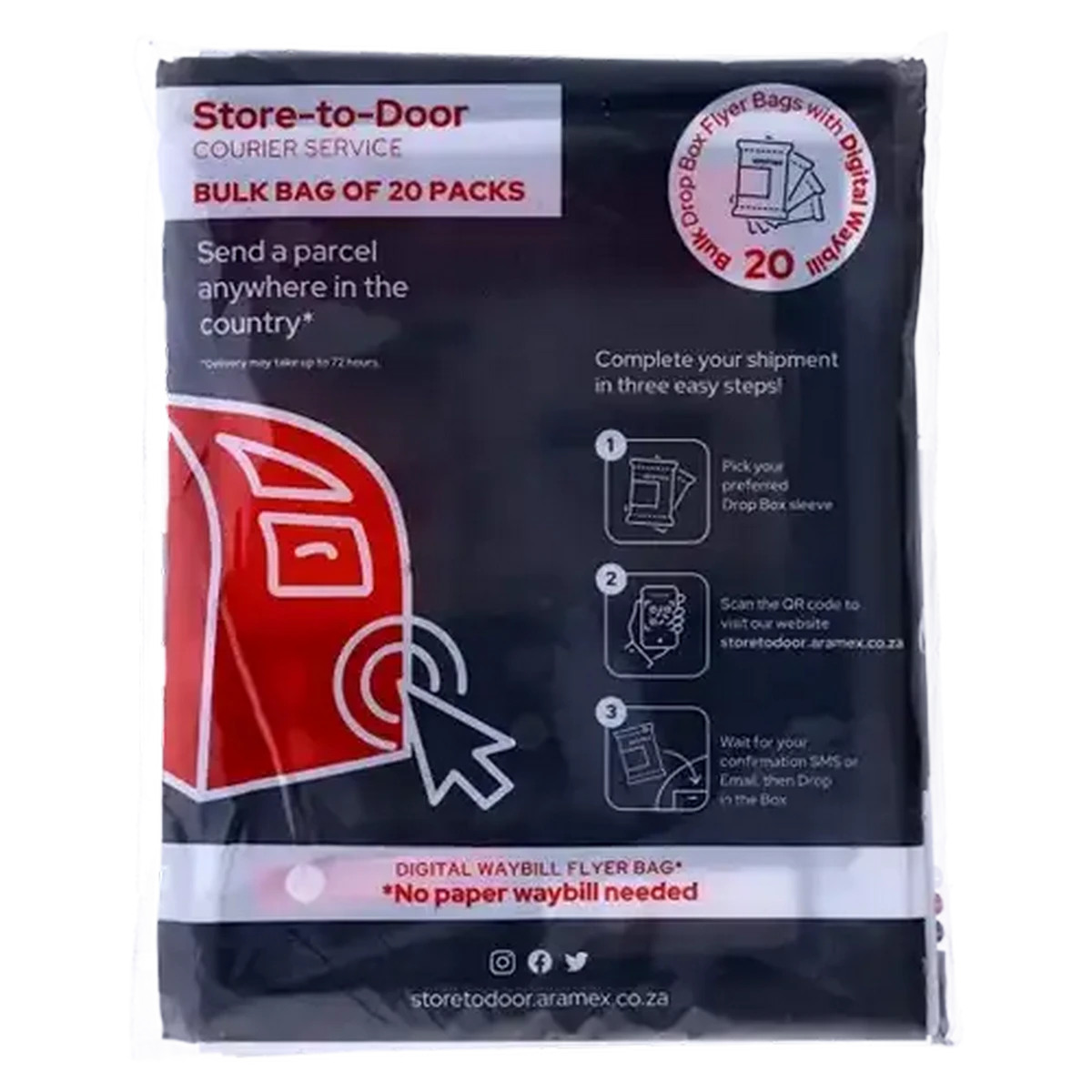 Checkers Sixty60 | Aramex Bulk Digital Sleeves 20-Pack