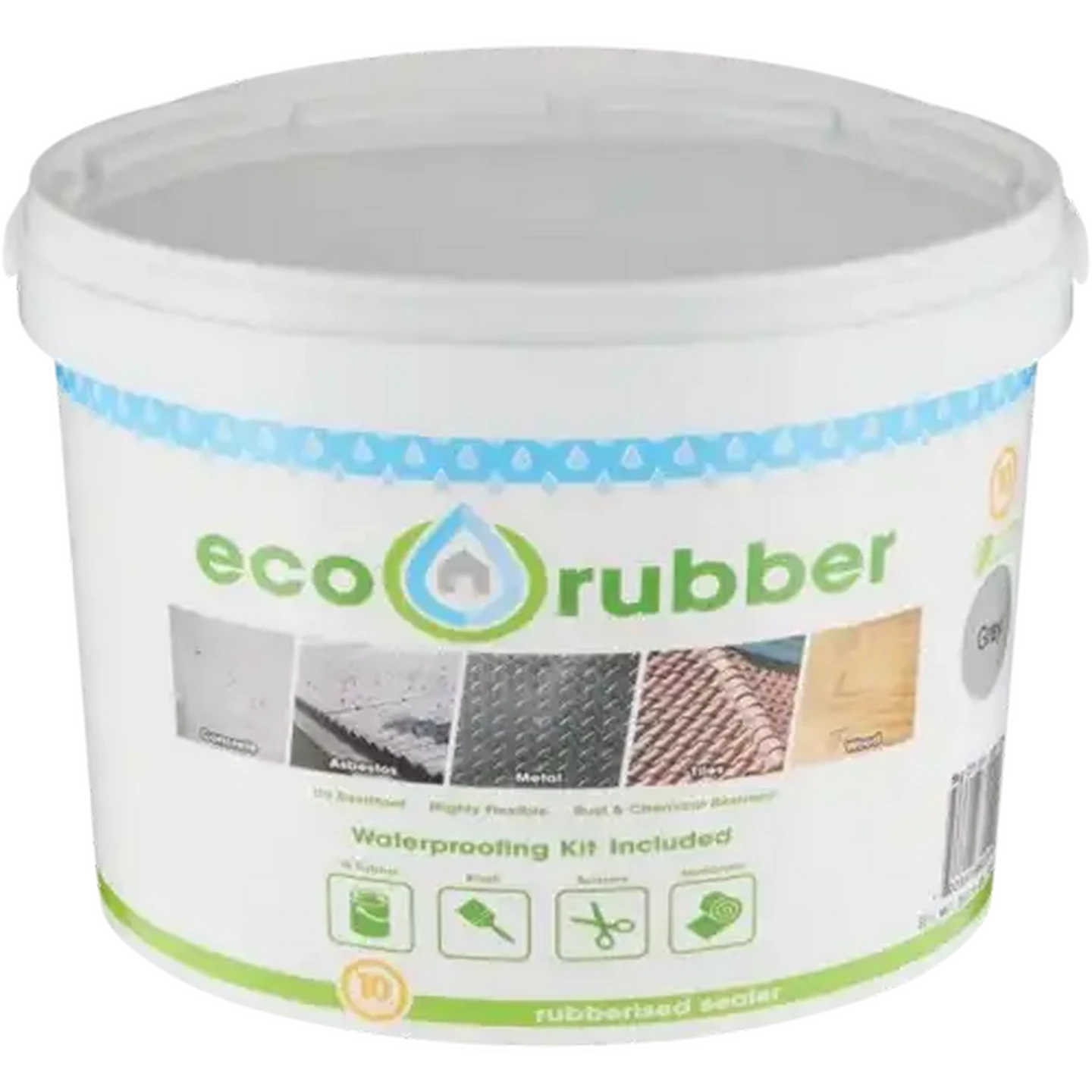 Image of Eco Rubber Grey DIY Waterproofing Kit 5kg