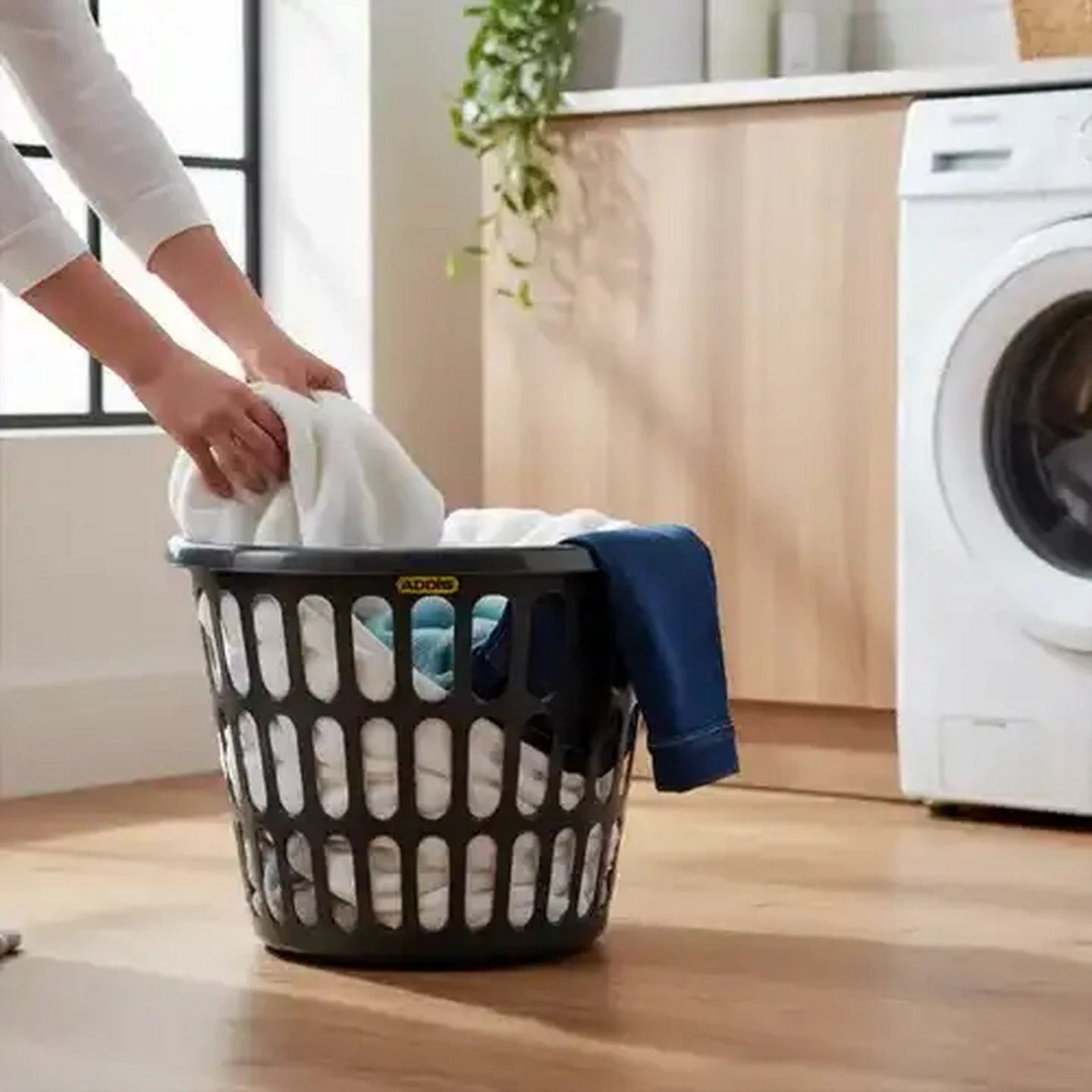 Checkers Sixty60 | ADDIS Grey Plastic Laundry Basket 26L