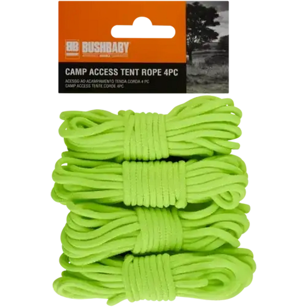 Shoprite ZA | Bush Baby Green Camp Access Tent Rope 3m 4-Pack