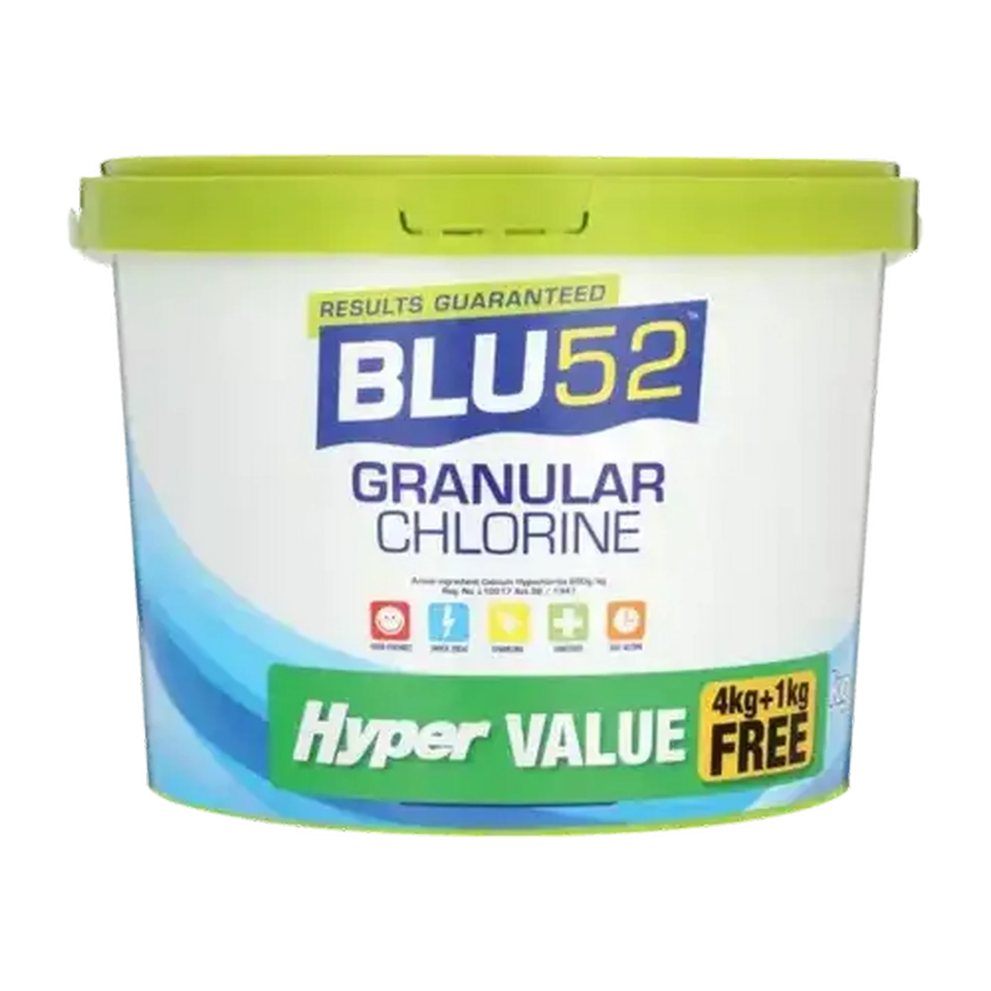 Image of BLU52 Granular Chlorine 4kg Plus 1kg
