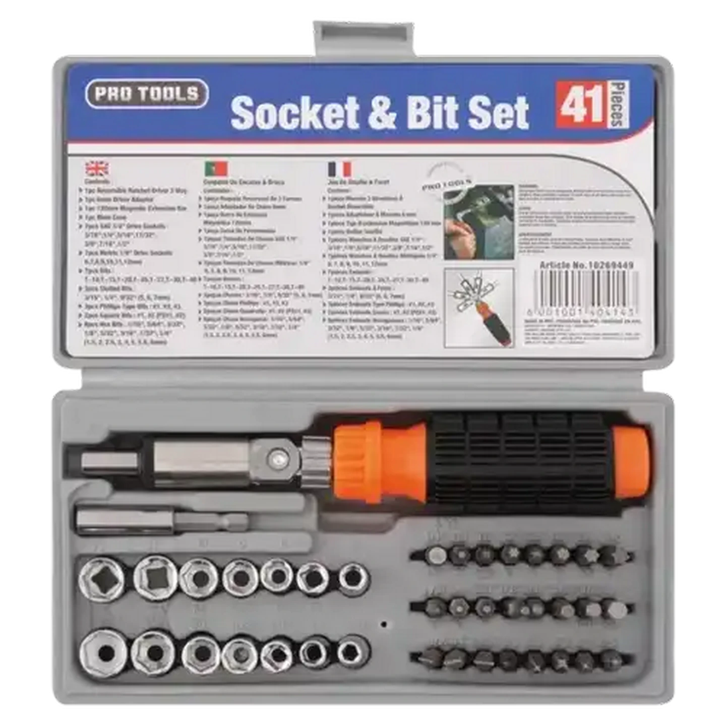 セット Checkers Sixty60 | Pro Tools Socket And Bit Set 41 Piece