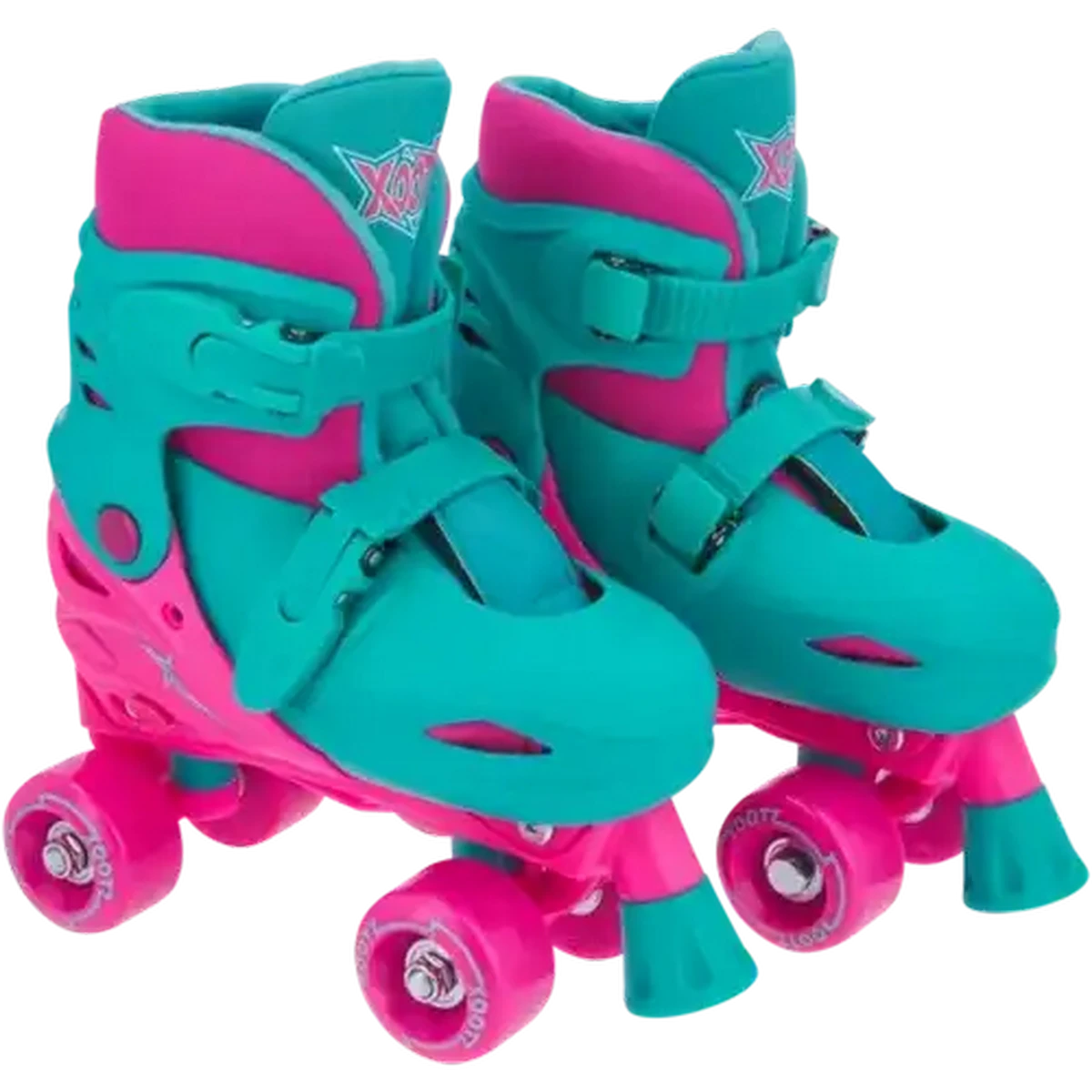 Checkers Sixty60 | Xootz Pink & Blue Quad Skates Size 9-12