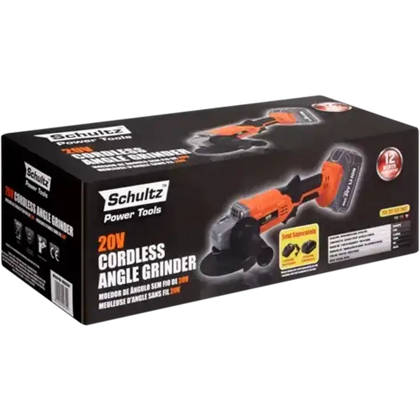 Image of Schultz Power Tools Cordless Angle Grinder 20V
