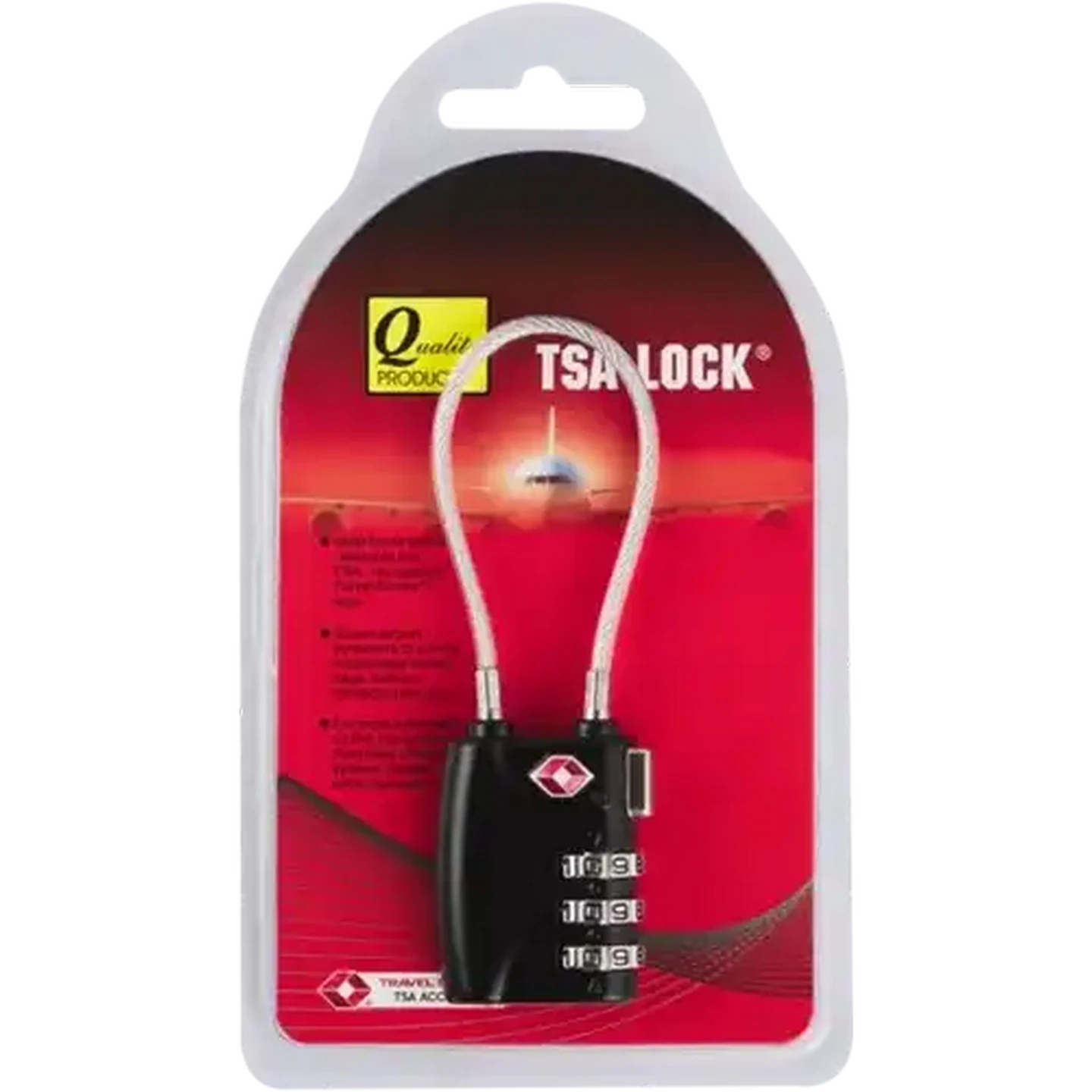 Image of Quality Travel TSA 3 Dials Padlock