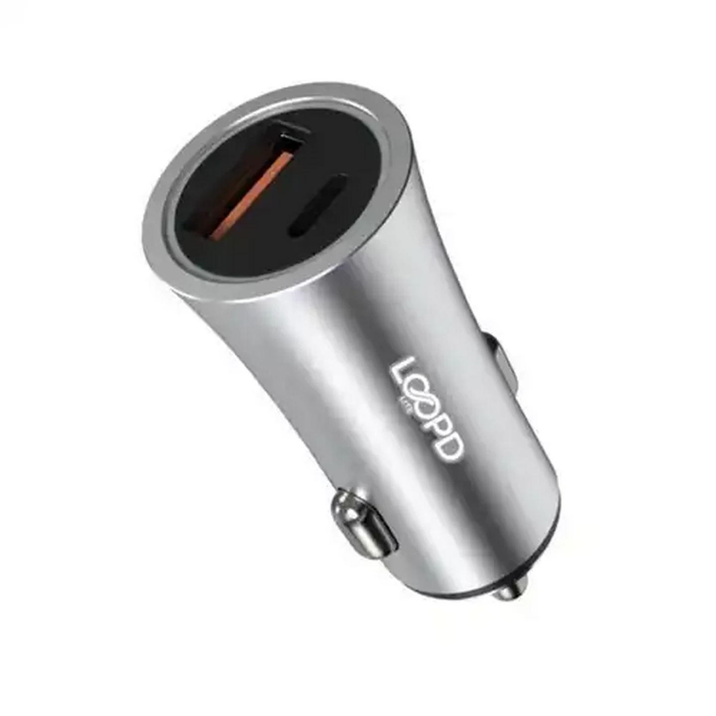 Image of LOOP'D Lite White 2 Port PD & USB Car Charger