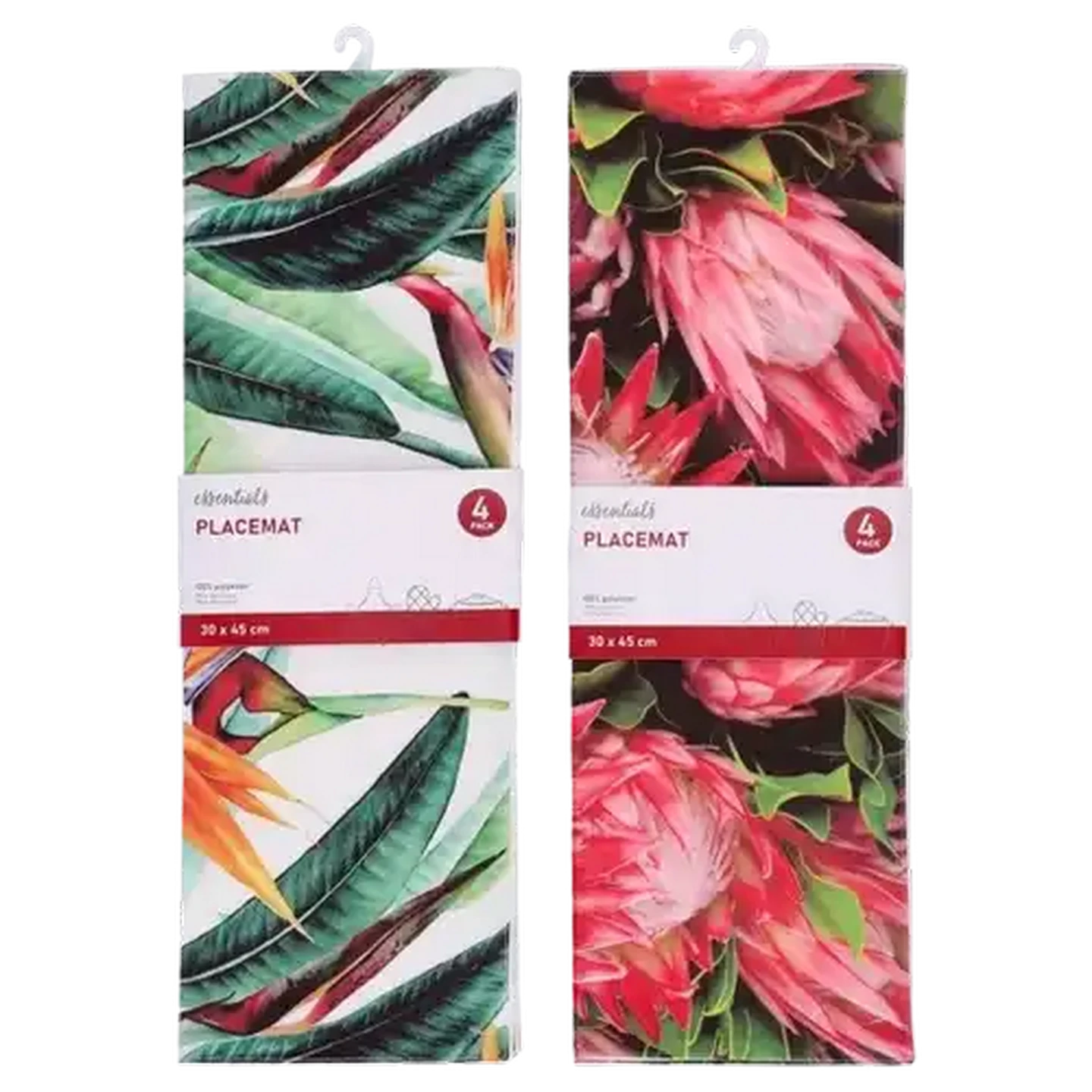 Image of Essentials Digital Floral Placemats 4-Pack (Design May Vary)
