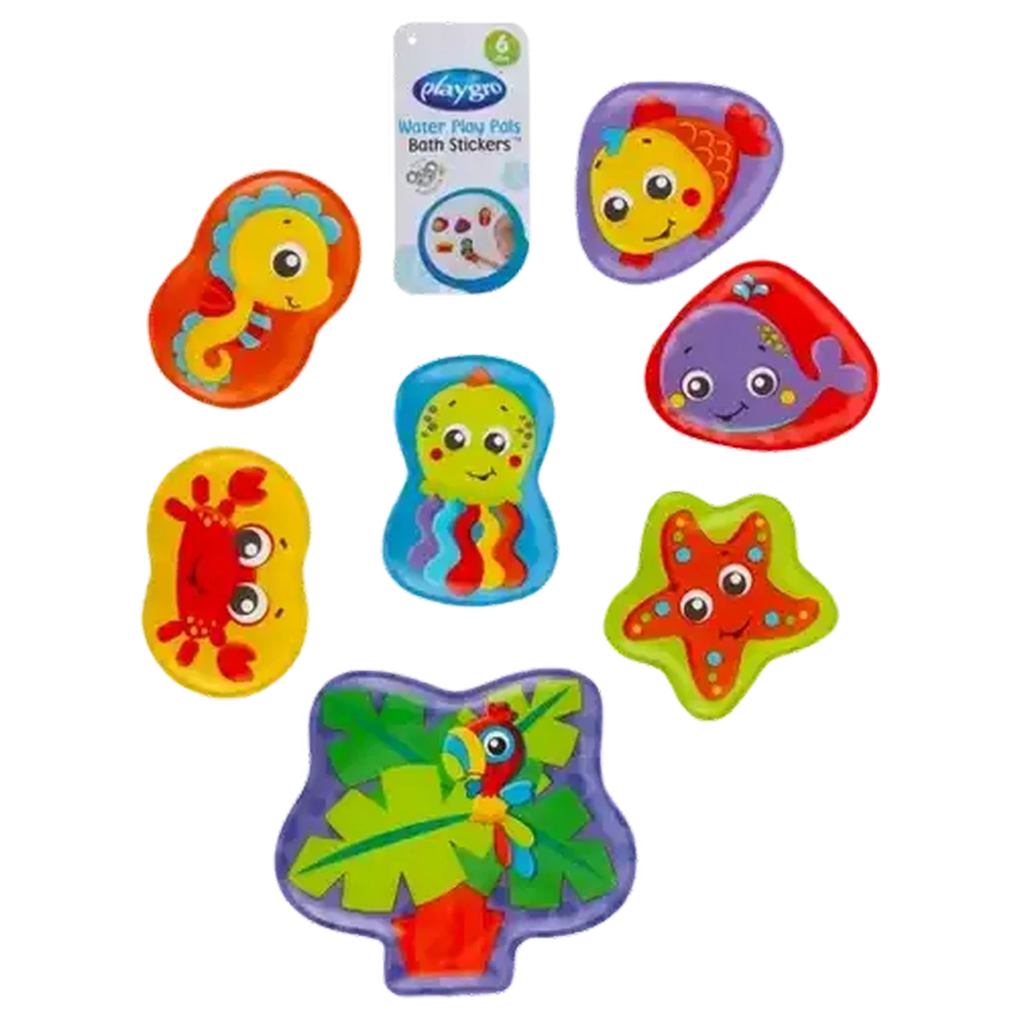 Image of Playgro Bath Play Pals Stickers 7 Pack