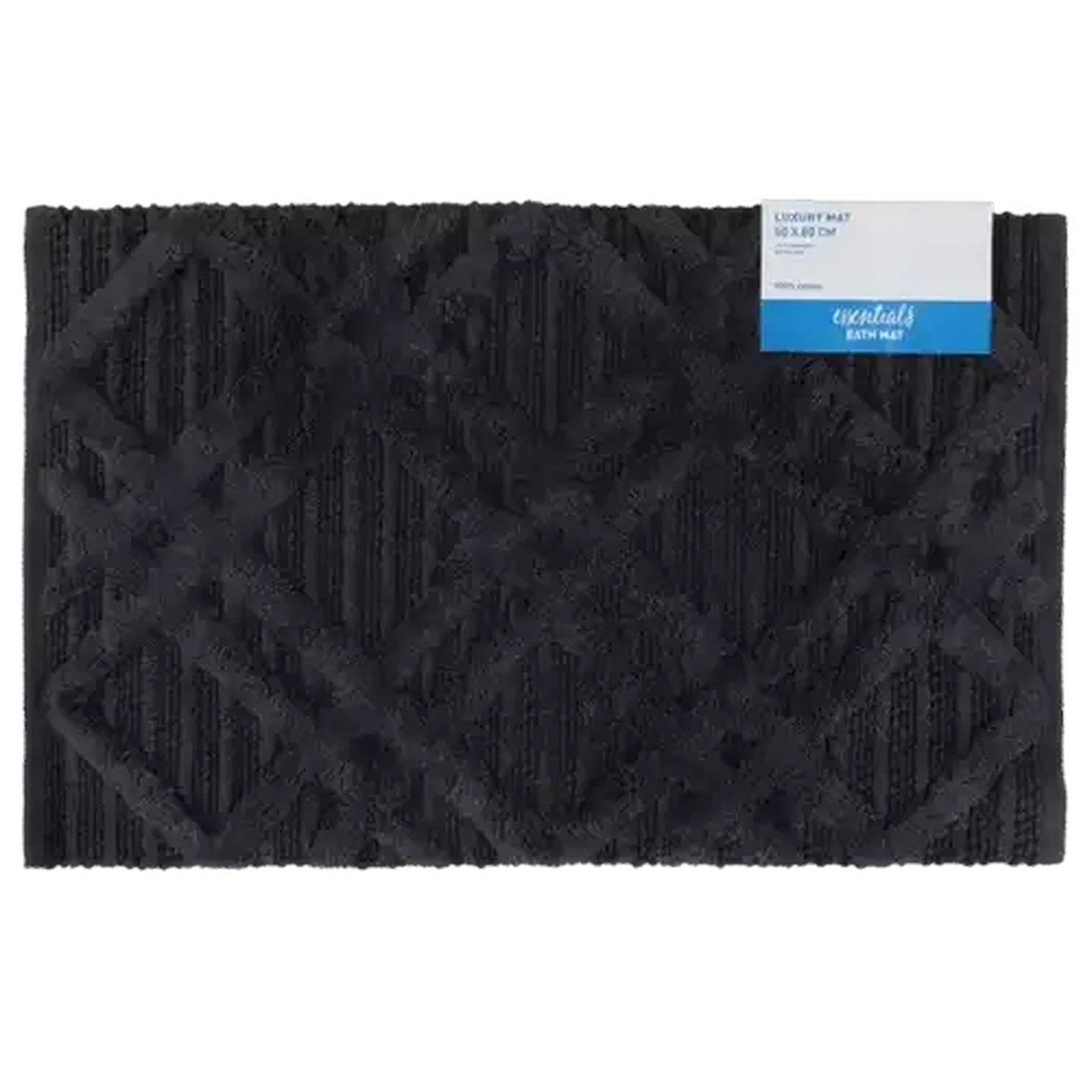 Image of Essentials Charcoal Bath Mat 50 x 80cm