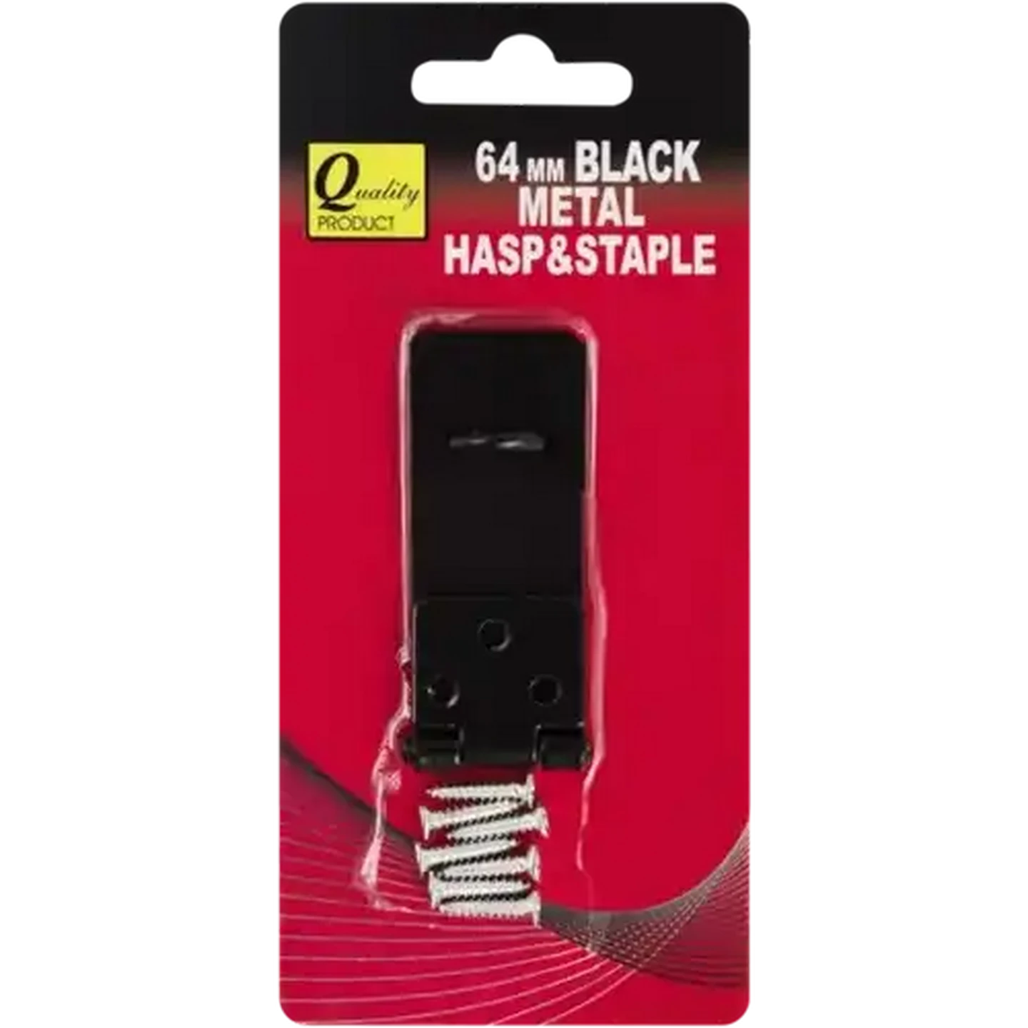 Image of Quality Black Metal Hasp & Staple 64mm