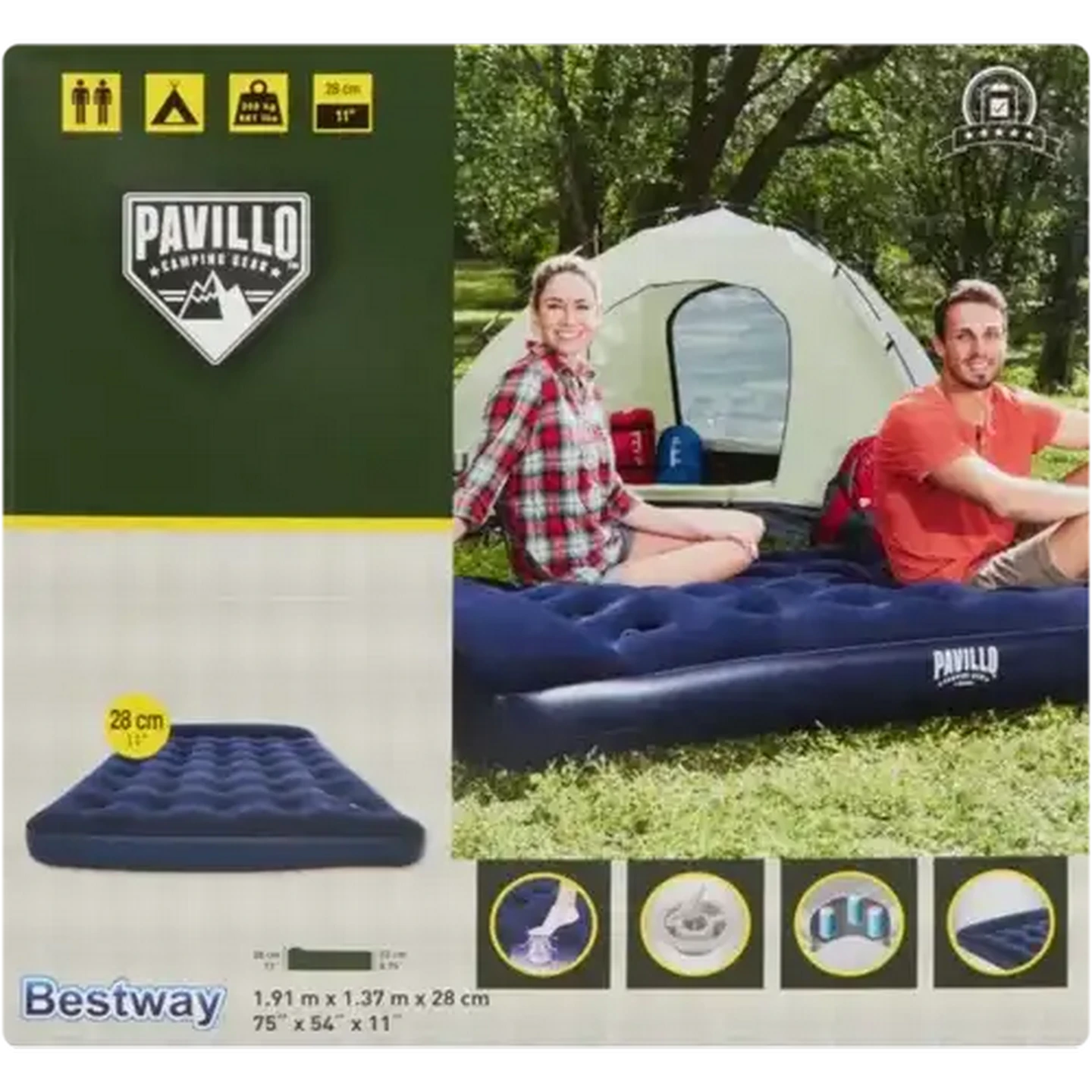 Image of Bestway Twin Inflatable Air Mattress