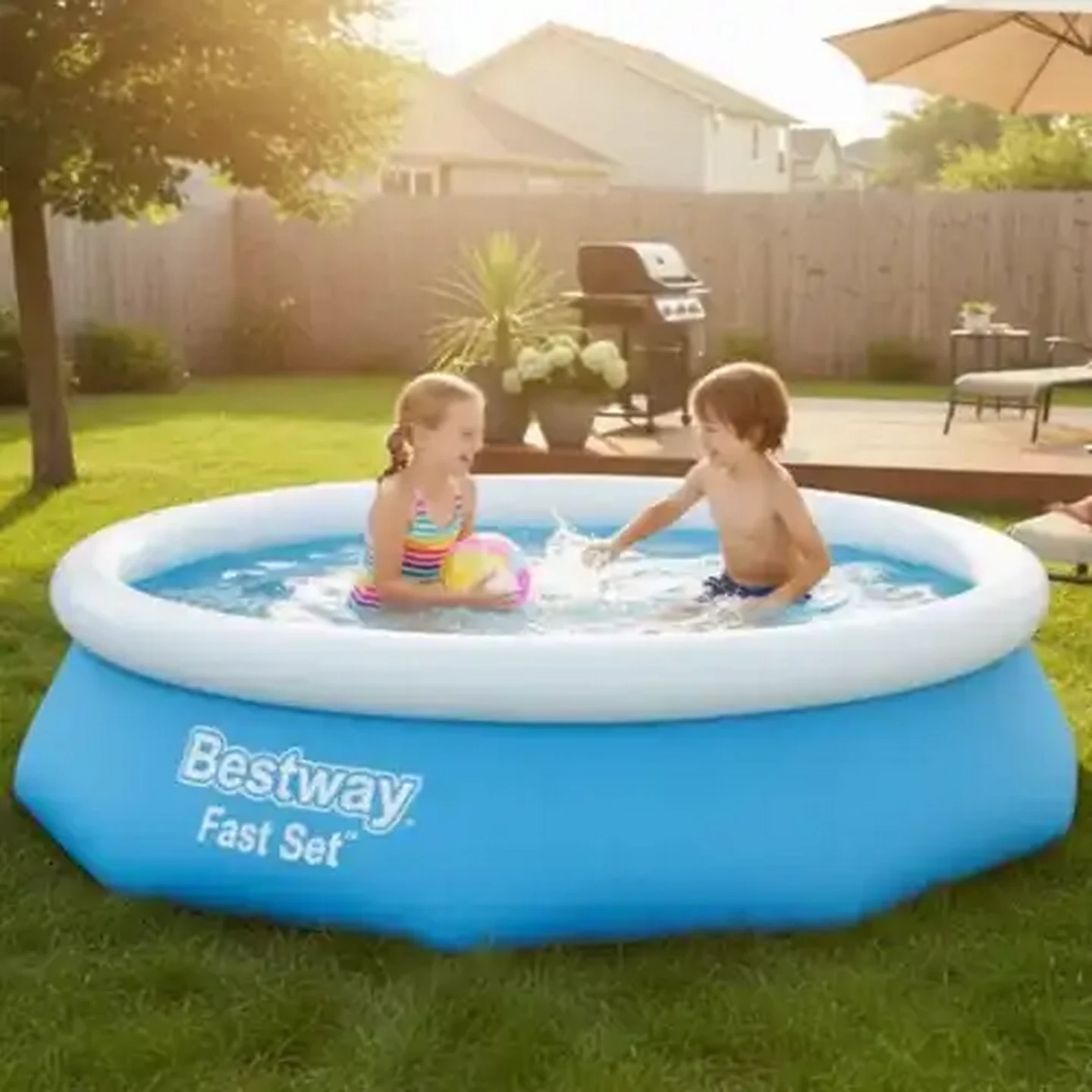 Image of Bestway Fast Set Fill & Rise Pool 3.05m