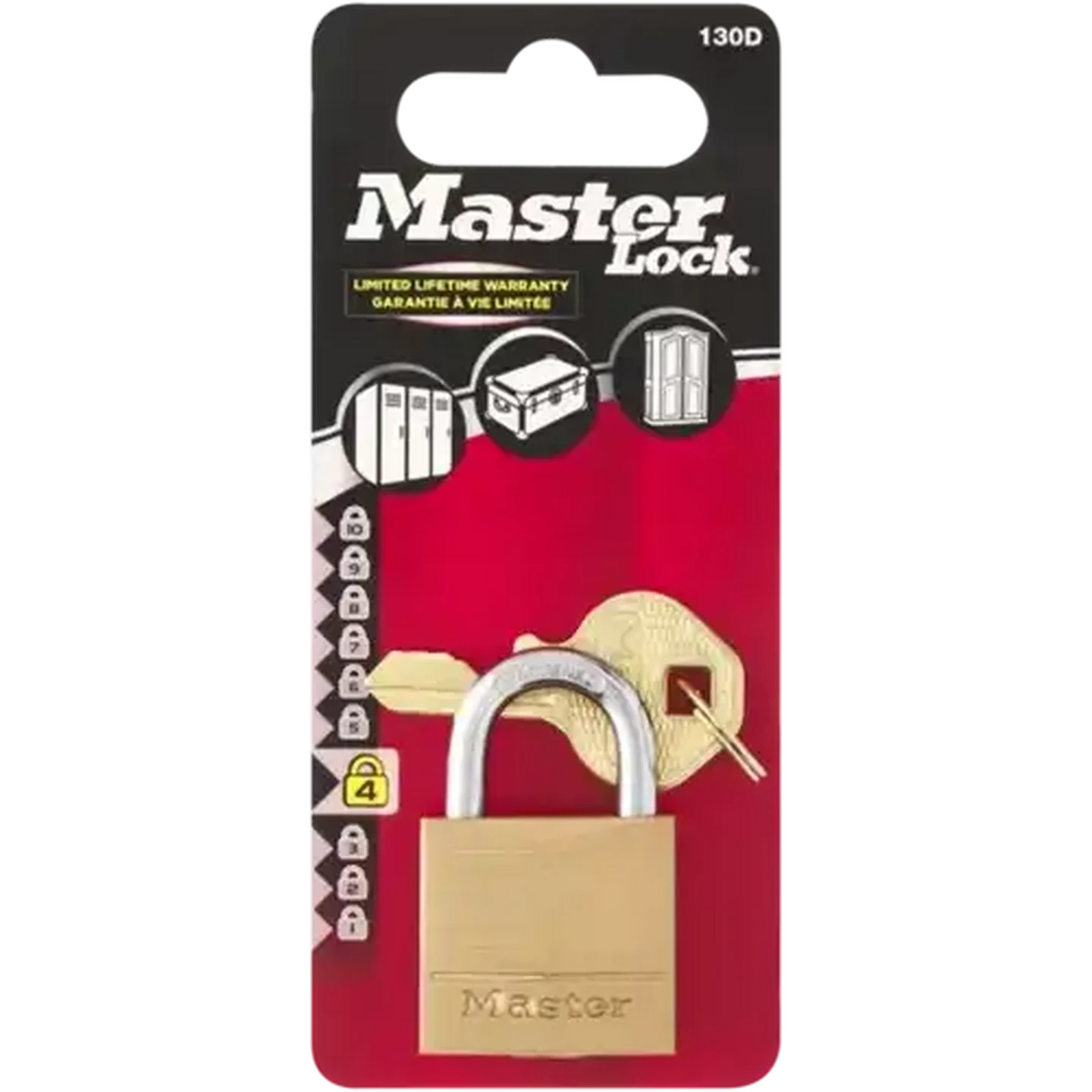 Image of Master Lock Brass Padlock 30mm