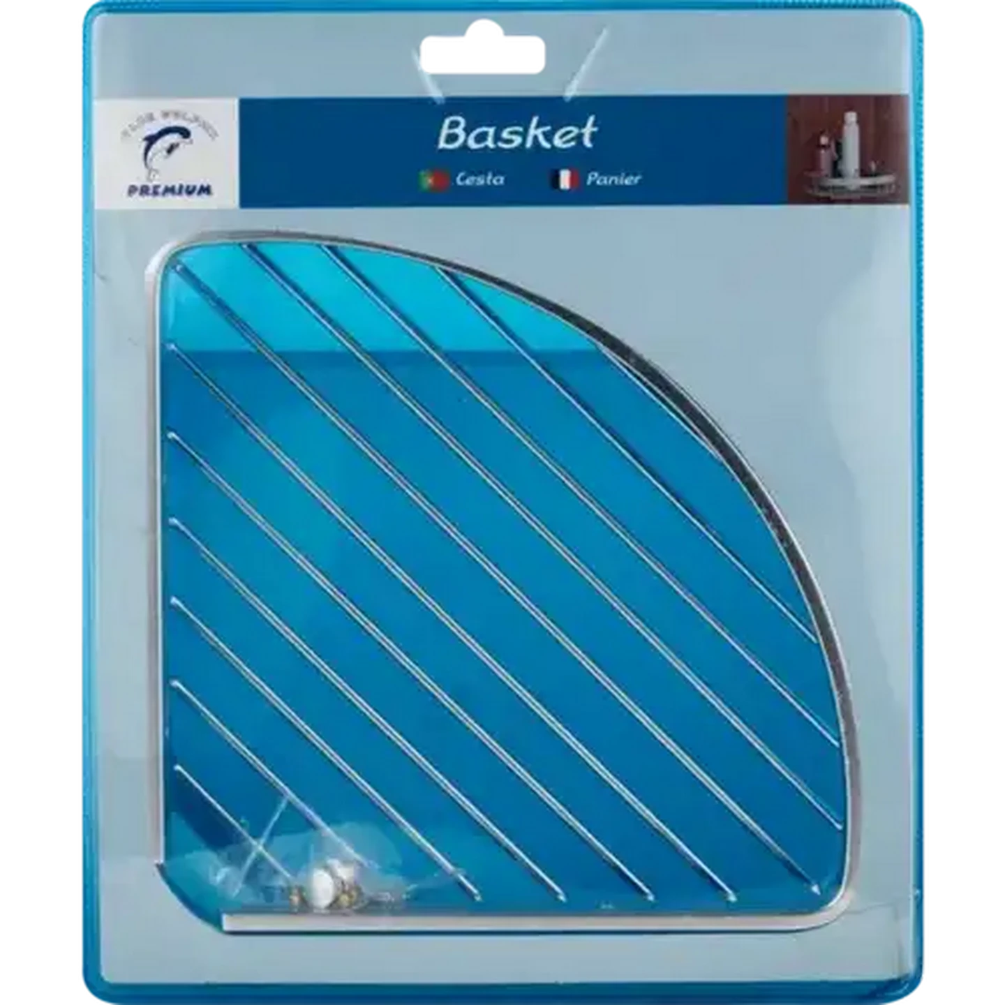 Image of Blue Dolphin Premium Stainless Steel Shower Basket