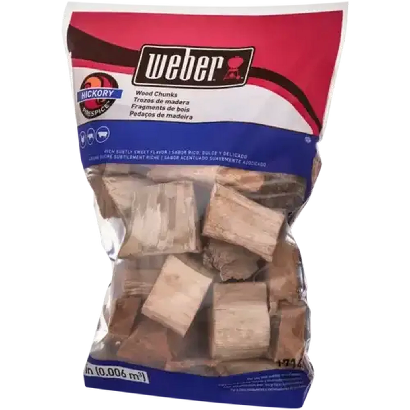 Image of Weber Hickory Wood Chunks 1.8kg