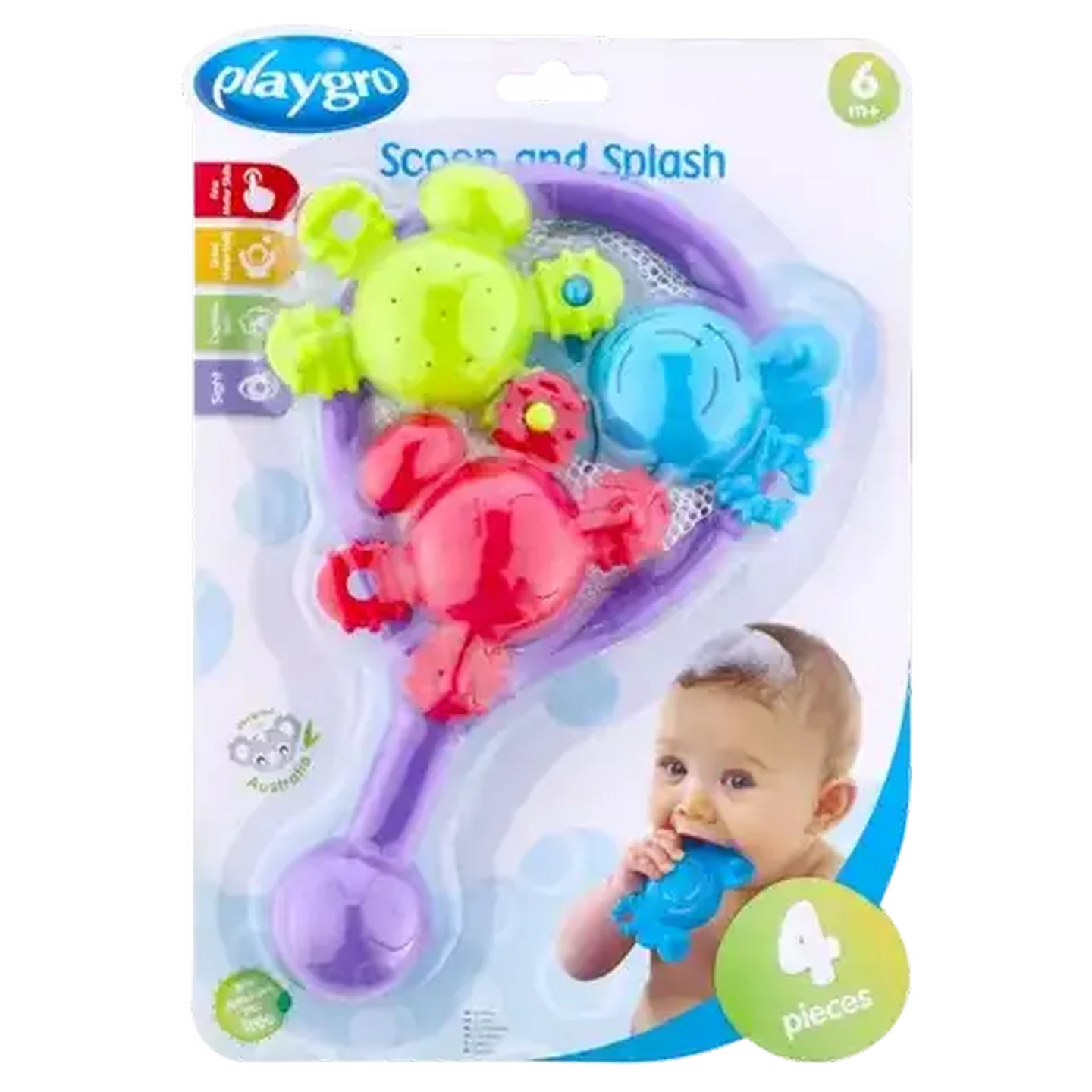 Image of Playgro Scoop & Splash Bath Toy 4-Pack