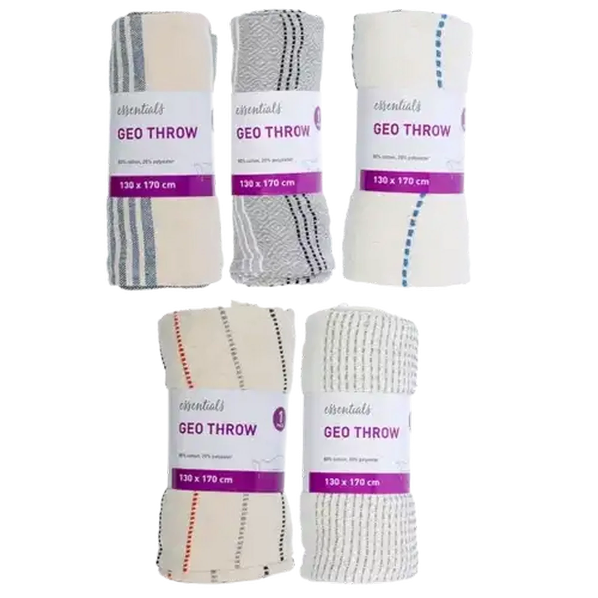 Checkers Sixty60 | Essentials Patterned Throw 130 x 170cm (Colour