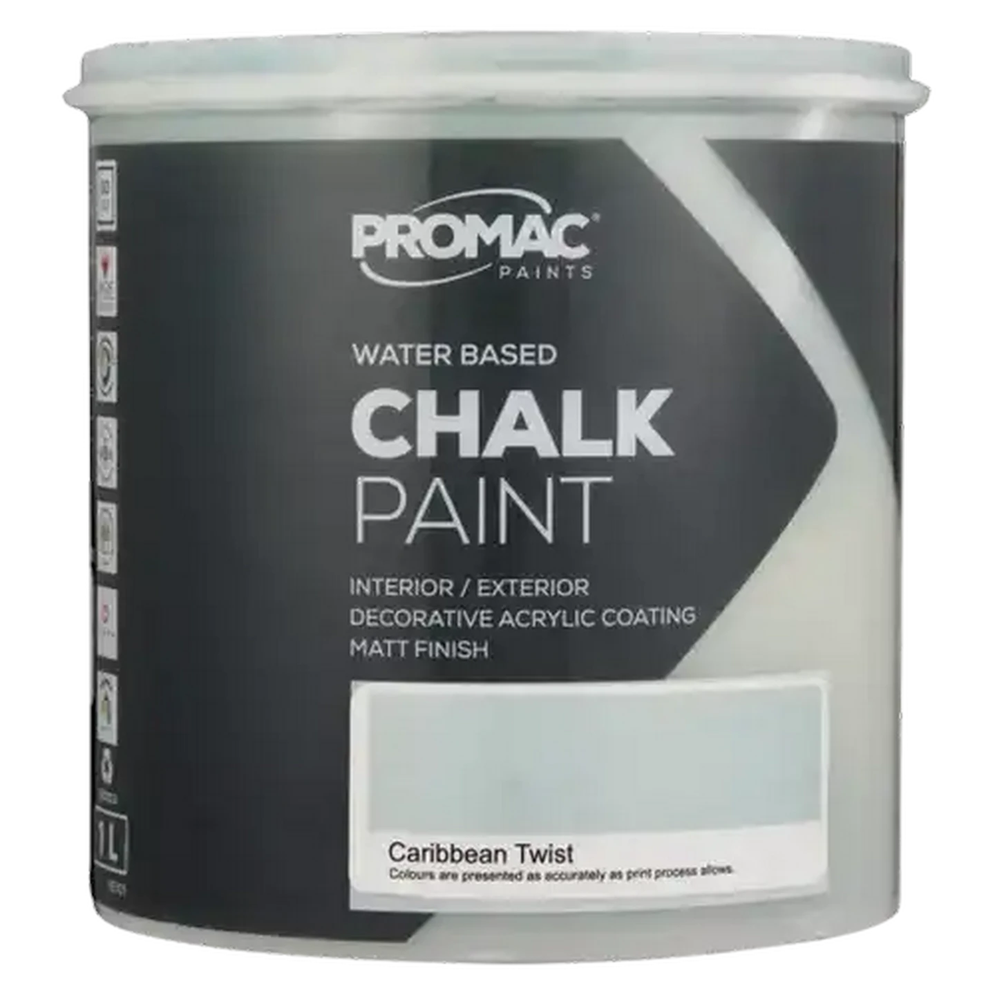 Image of Promac Paints Chalk Walls Caribbean Twist Paint 1L