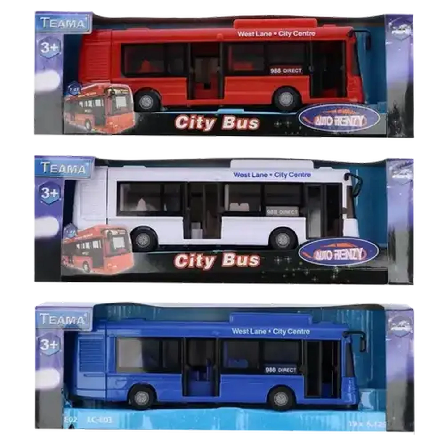 Checkers Sixty60 | Teama 1:48 City Bus (Colour May Vary)