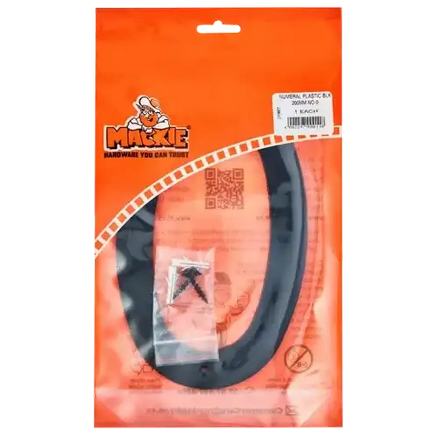 Image of Mackie Black No. 0 Plastic Number 200mm