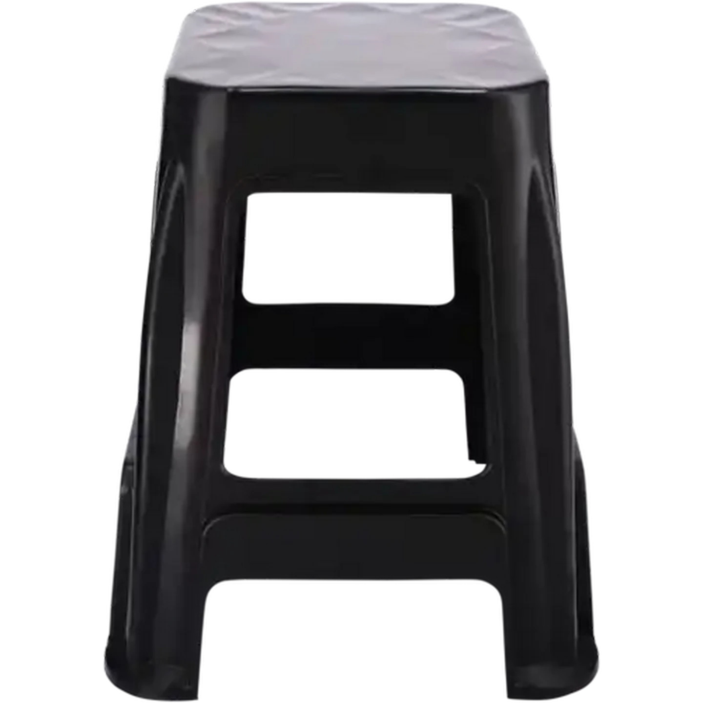 Image of Big Jim Black Plastic Stool 46cm