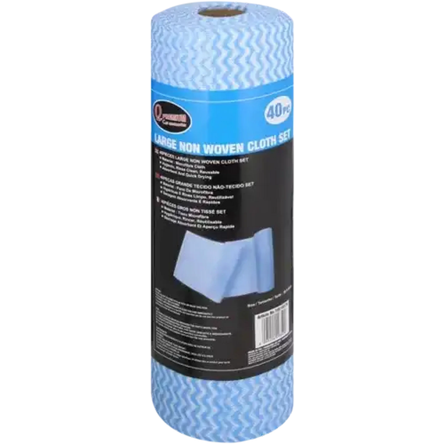 Image of Q Premium Large Non-Woven Cloth Set Blue 40 Piece