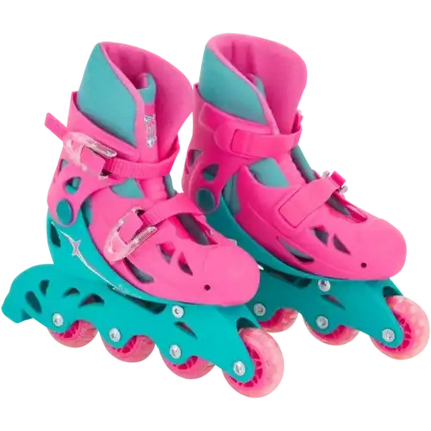 Checkers Sixty60 | Xootz Pink & Blue Inline Roller Skates Size 9-12