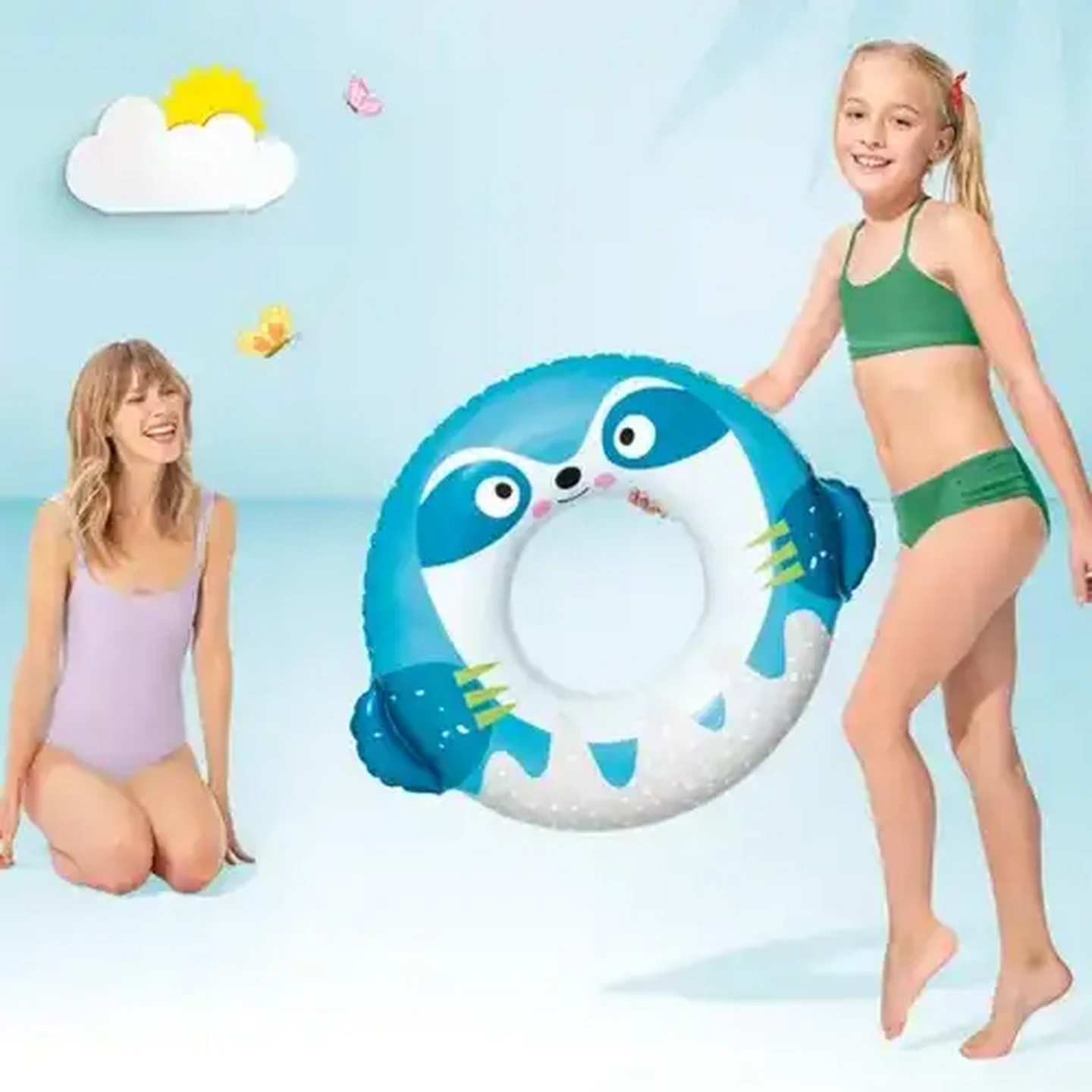 Image of Intex Cute Inflatable Animal Tubes (Print May Vary)