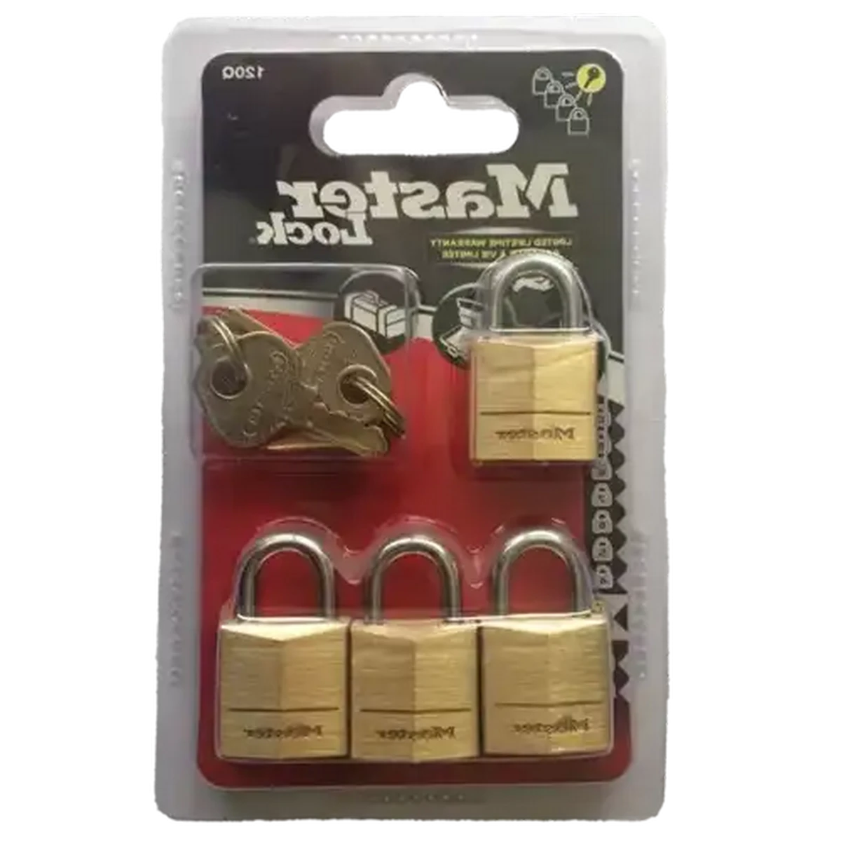 Checkers Sixty60 | Master Lock Brass Keyed Padlock 4-Pack 20mm