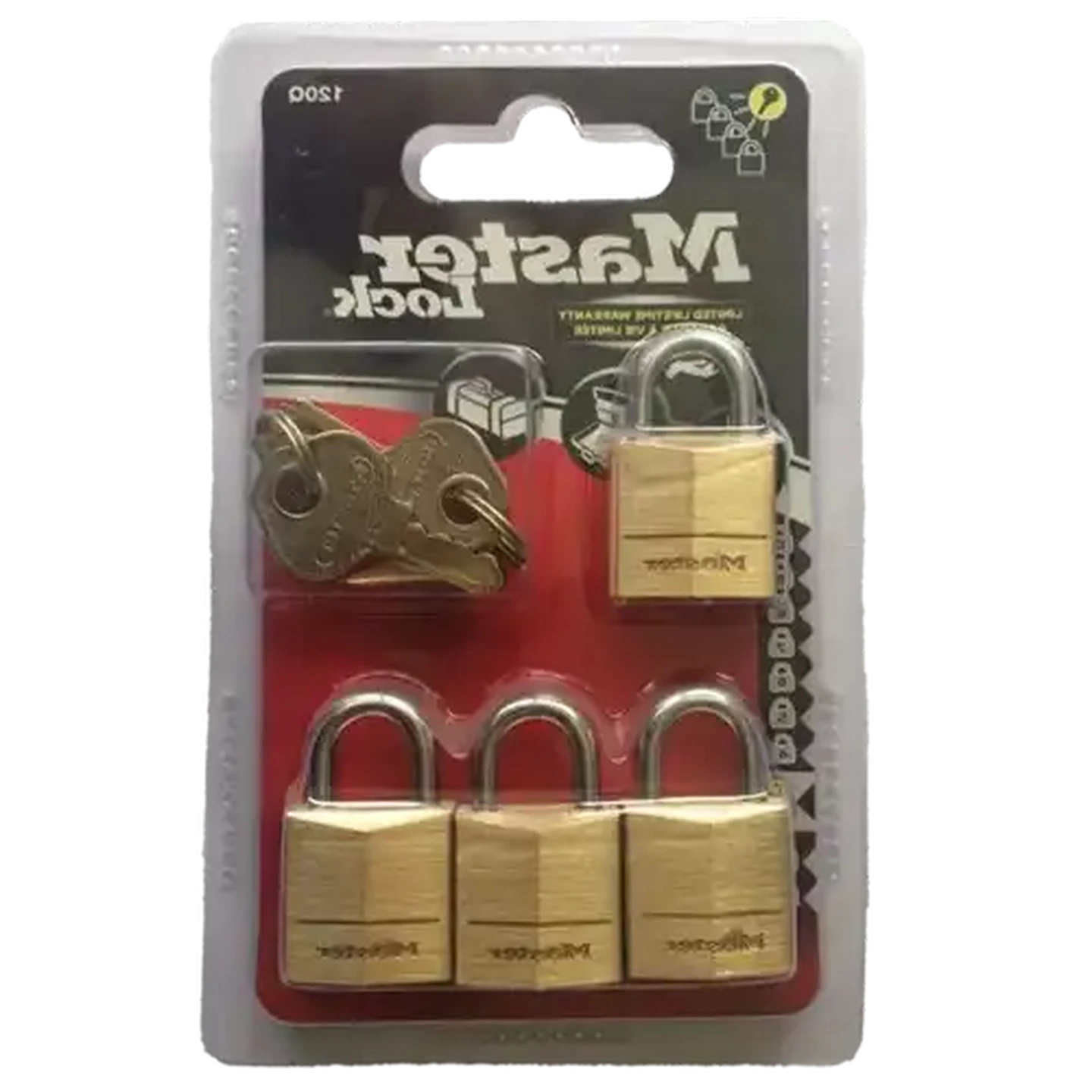 Checkers Sixty60 | Master Lock Brass Keyed Padlock 4 Pack 20mm