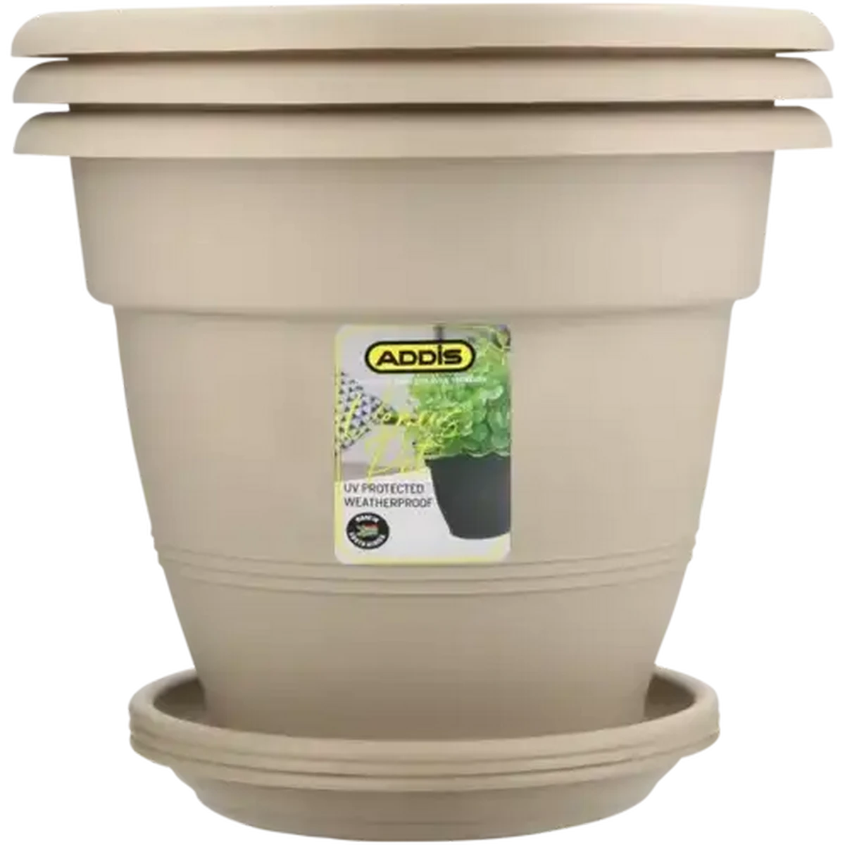Checkers Sixty60 | ADDIS Stone Venus Plant Pot & Saucer Set 6-Piece
