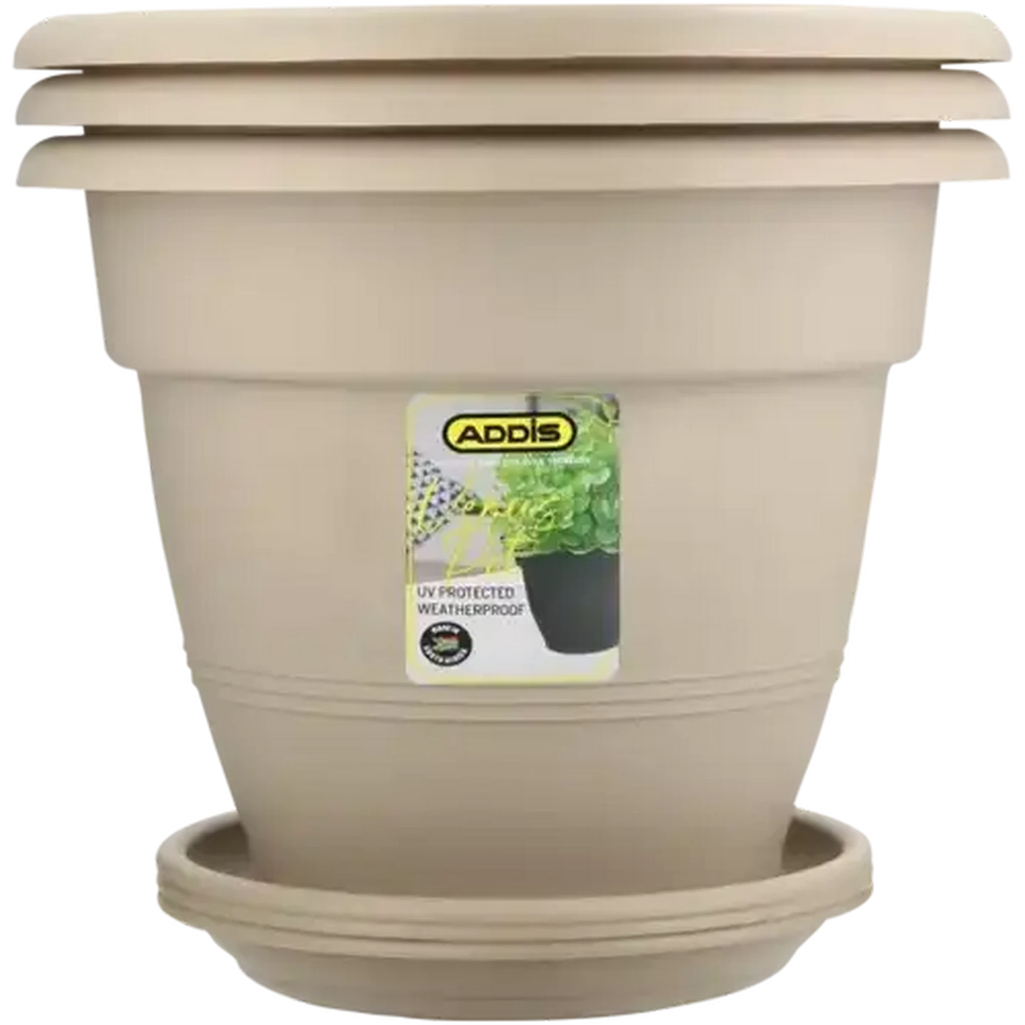 Checkers Sixty60 | ADDIS Stone Venus Plant Pot & Saucer Set 6-Piece