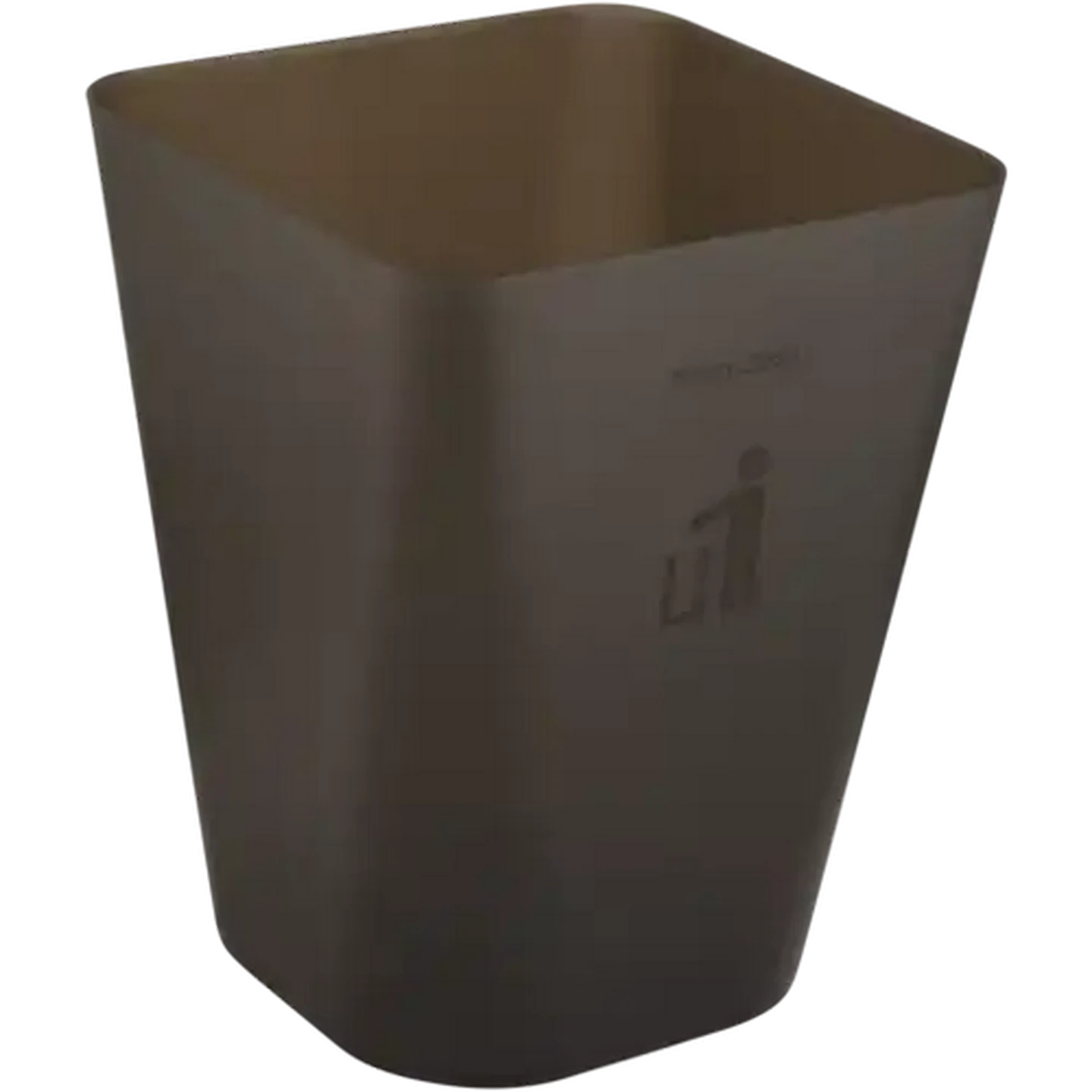 Image of Black Plastic Waste Bin 12L