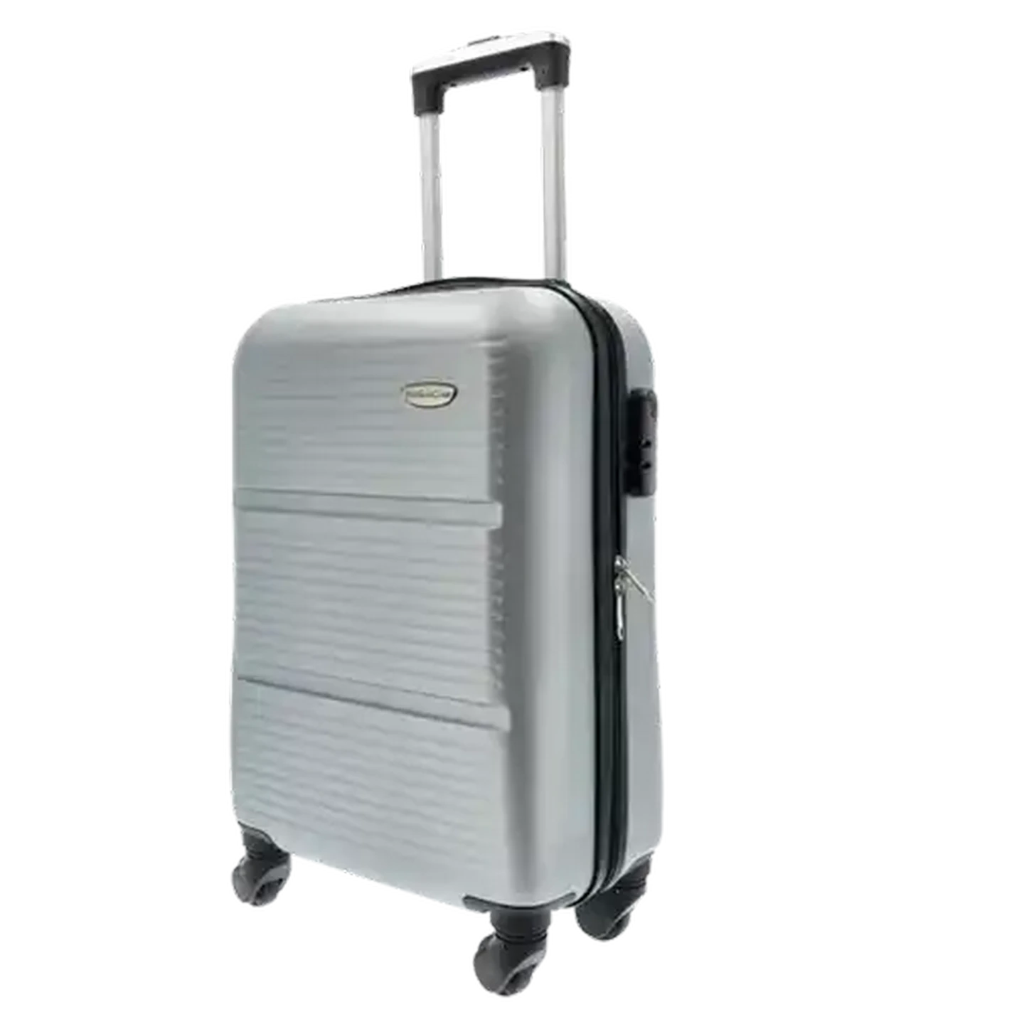 Image of Yves Saint Claire Silver Large Racer Trolley Case 75cm