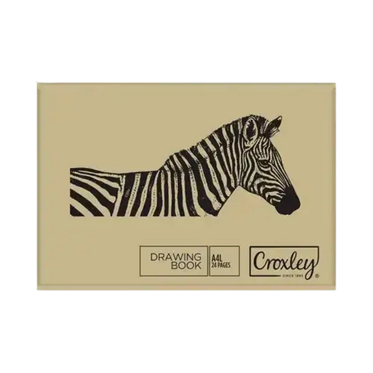 洋書 Pattern and Shape Checkers Sixty60 | Croxley A4 Landscape Drawing Booking 24 Pages